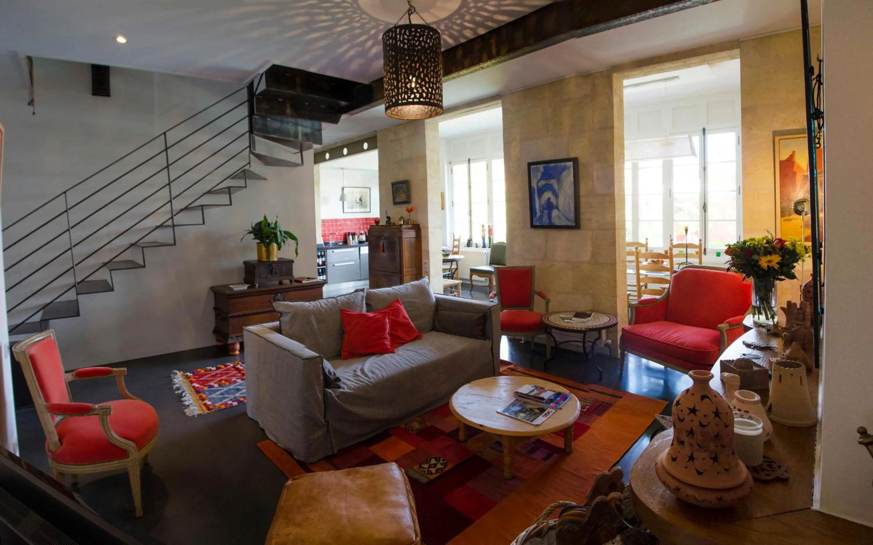 Living room in La Ferrade Chambres d'Hôtes B&B