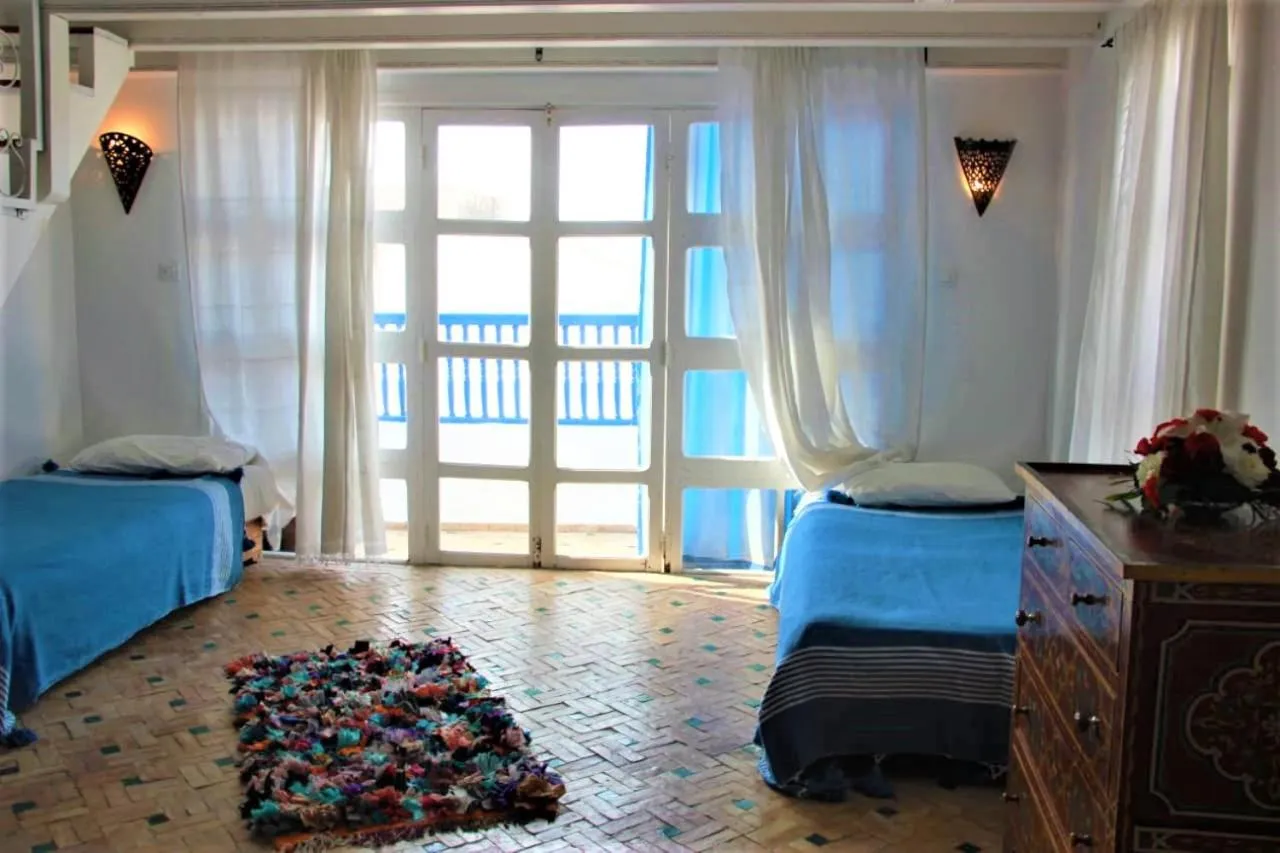 Bed in Riad Haizea Mogador