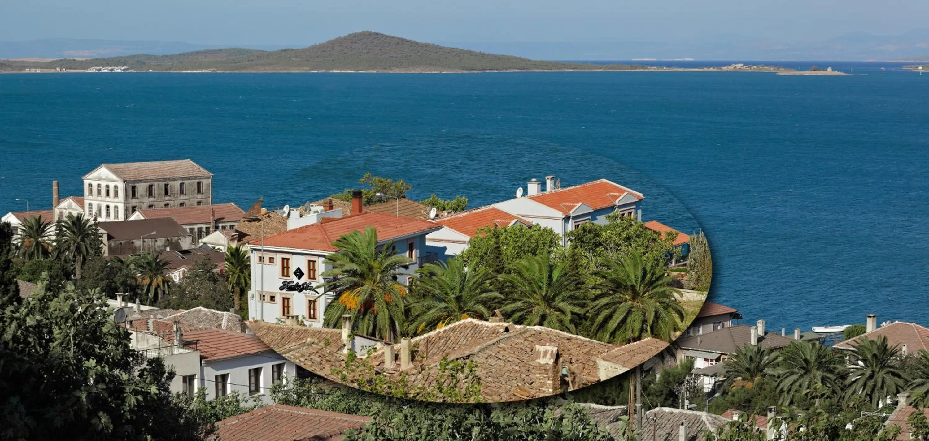 Bird's eye view in Ferahi Evler Ayvalık