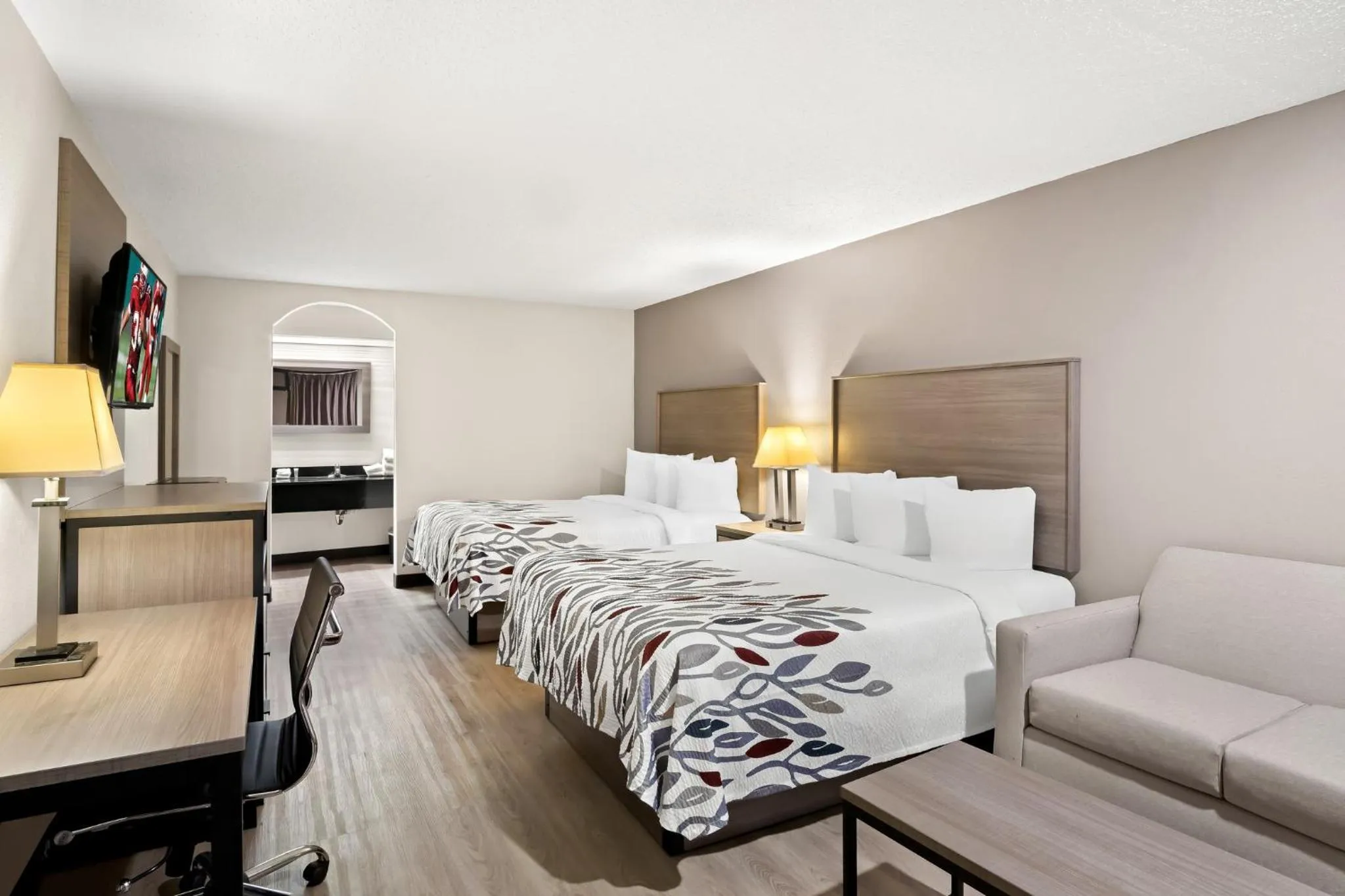 Bedroom, Bed in Red Roof Inn & Conference Center McKinney