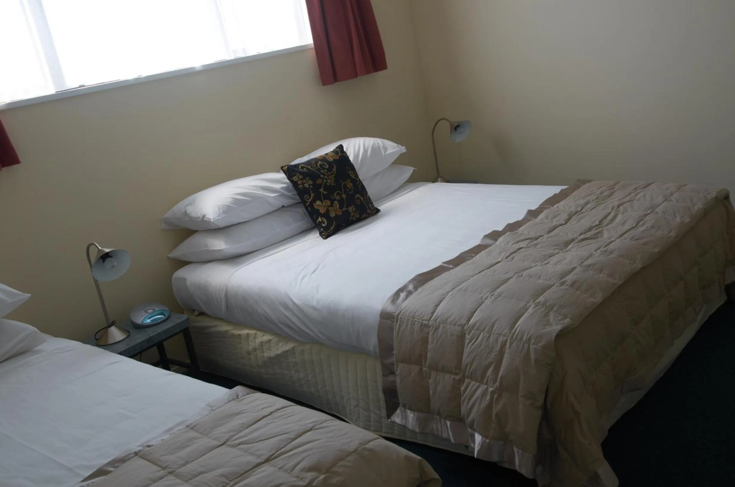 Bed in Bavarian Motel