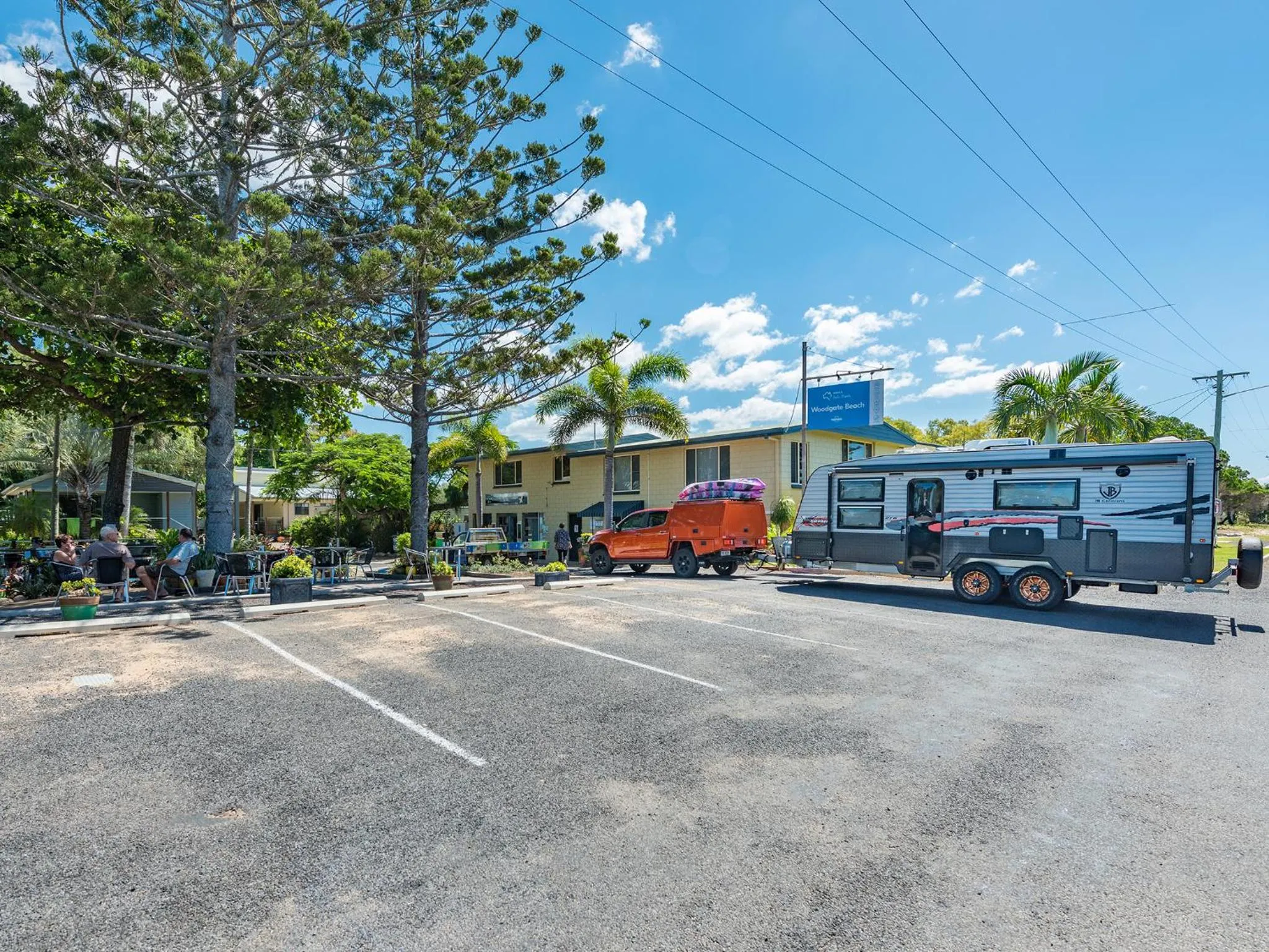 Facade/entrance in NRMA Woodgate Beach Holiday Park