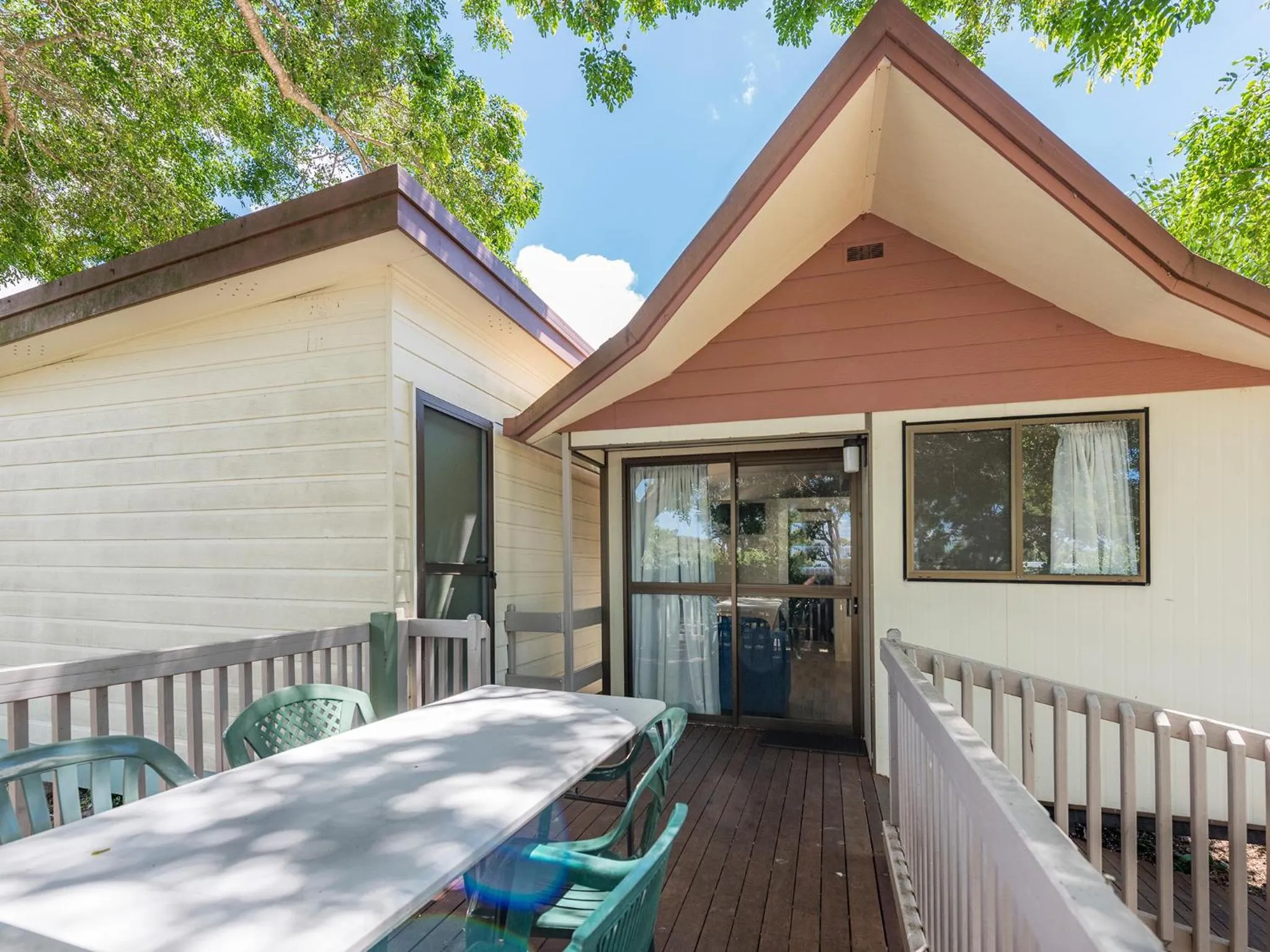 Balcony/Terrace in NRMA Woodgate Beach Holiday Park