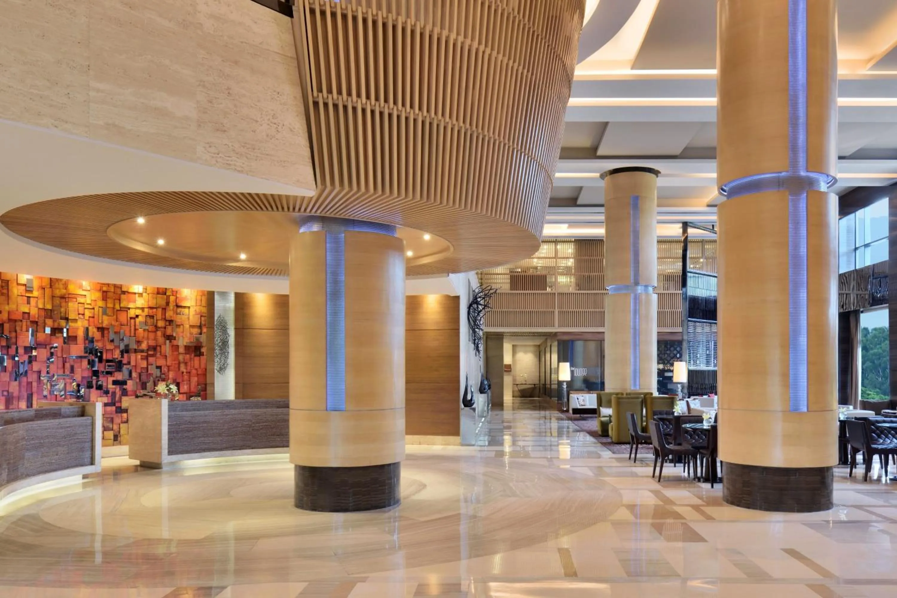 Lobby or reception in JW Marriott Hotel Chandigarh