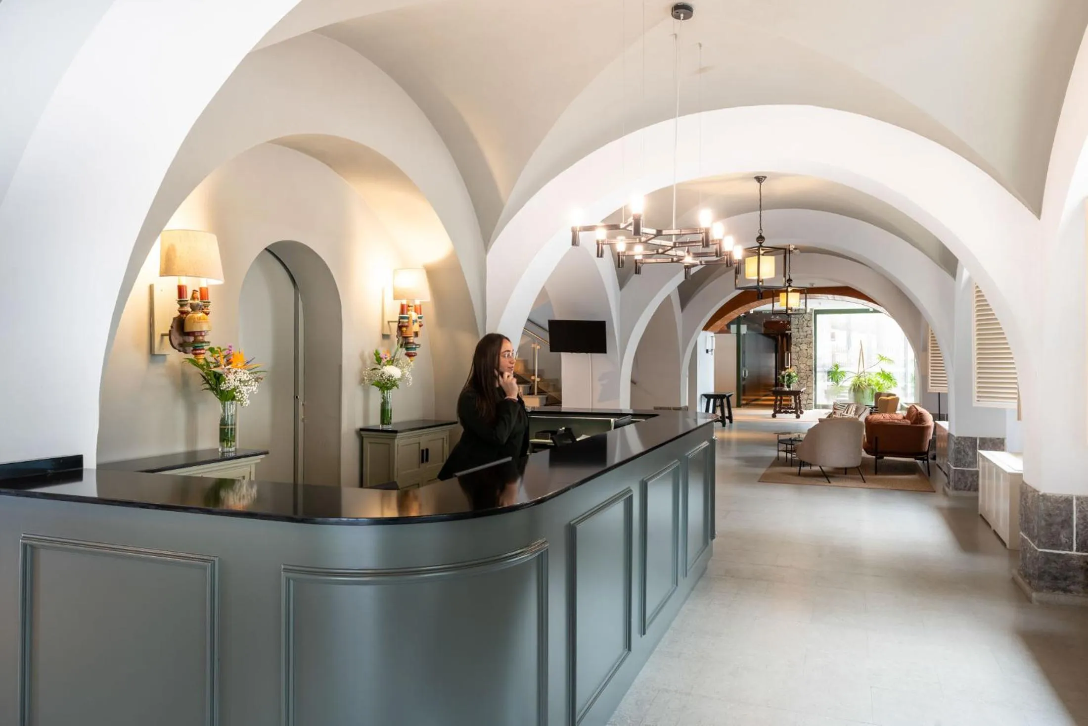 Lobby or reception in Parador de Cruz de Tejeda