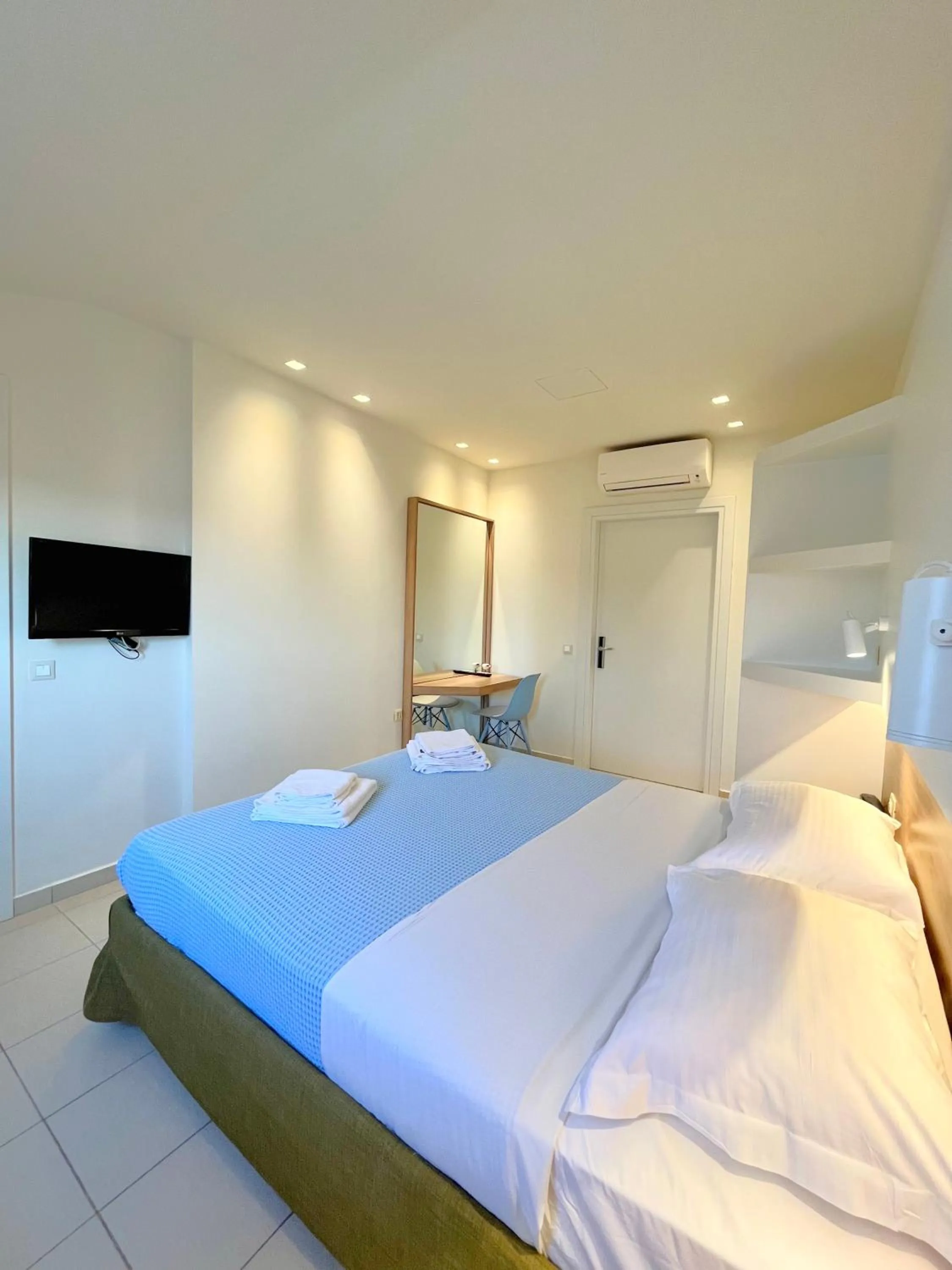 Bed in Hotel Mavridis