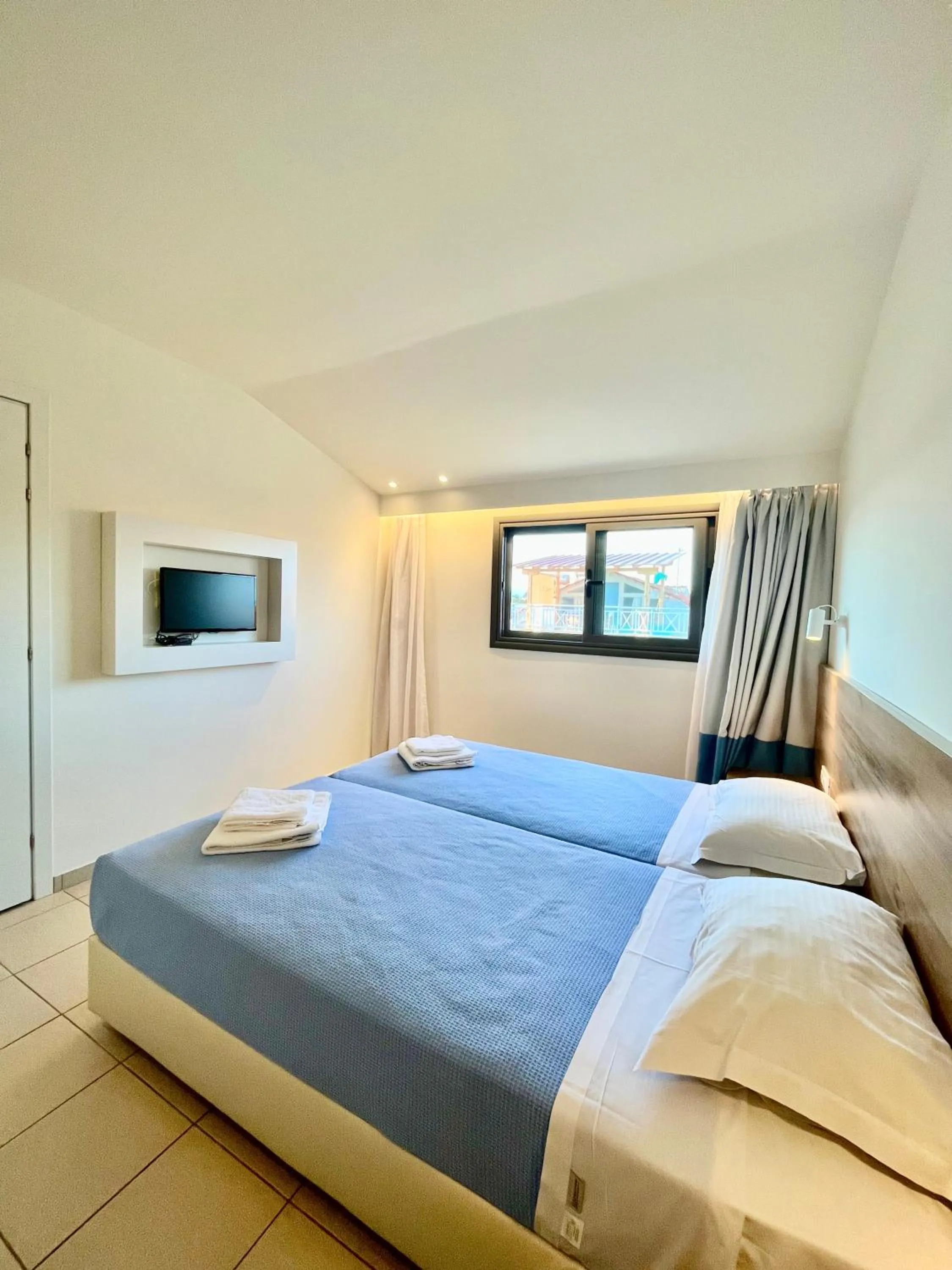 Bed in Hotel Mavridis