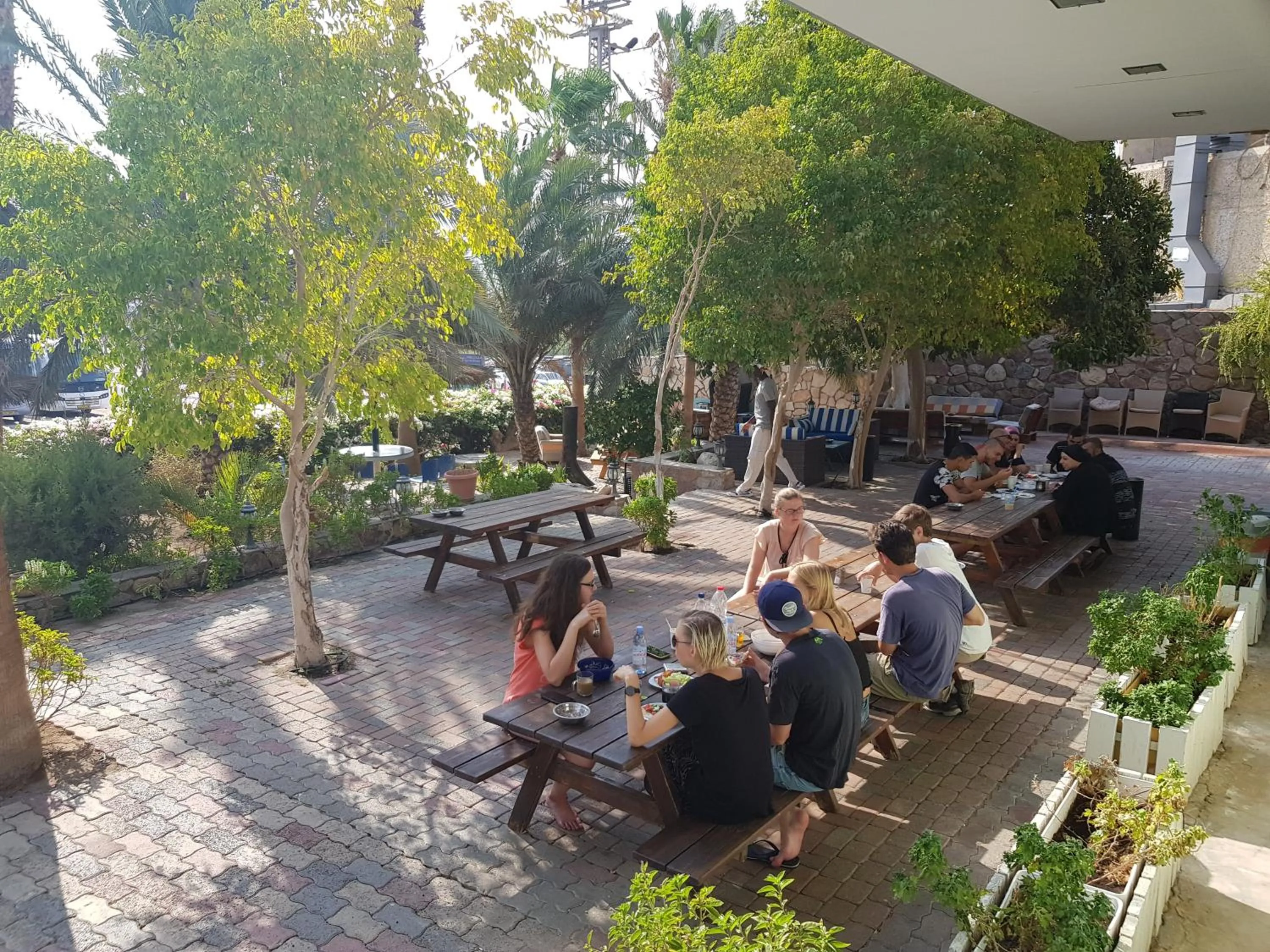 Patio in Arava Hostel