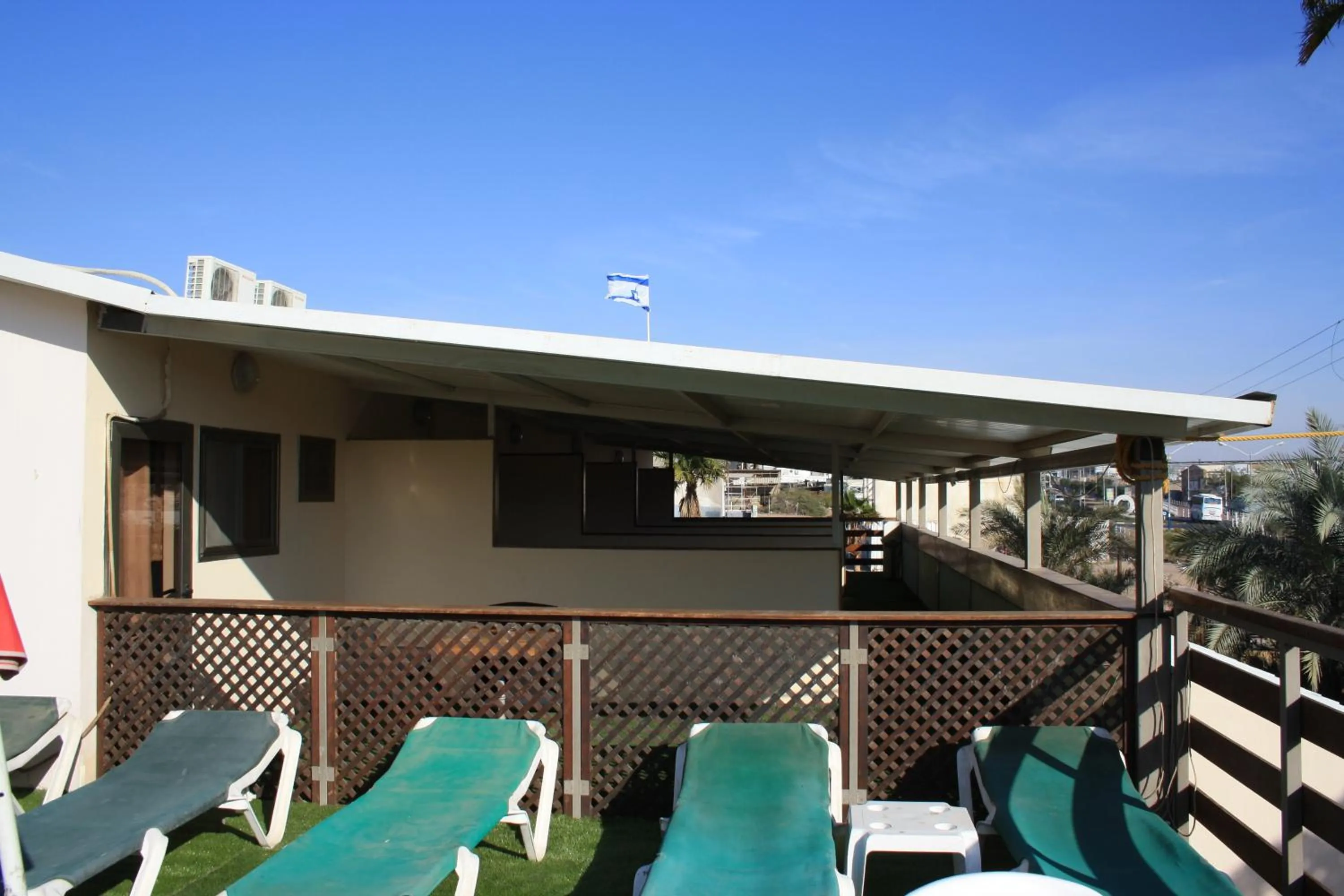 Balcony/Terrace in Arava Hostel