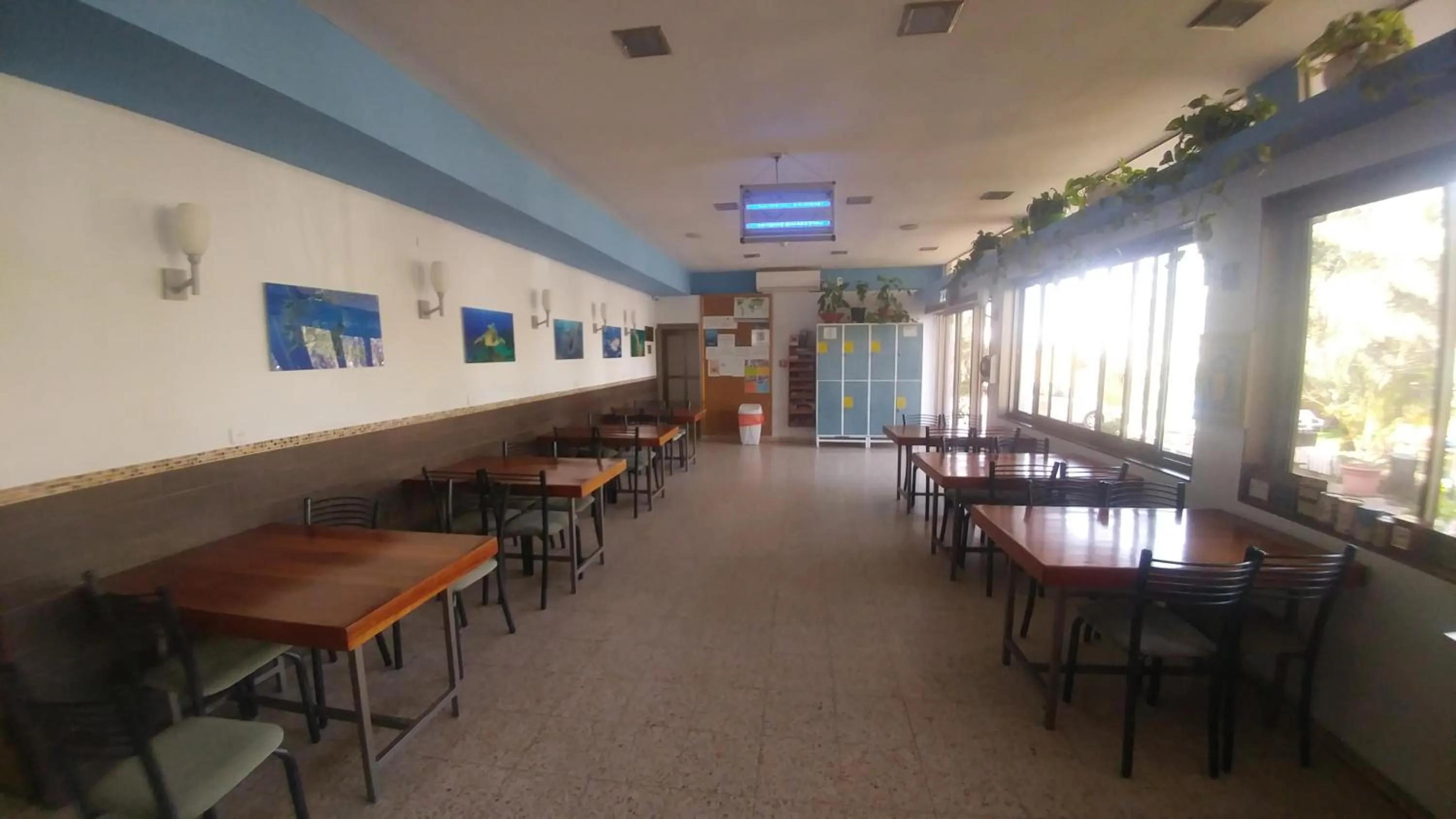 Lobby or reception in Arava Hostel