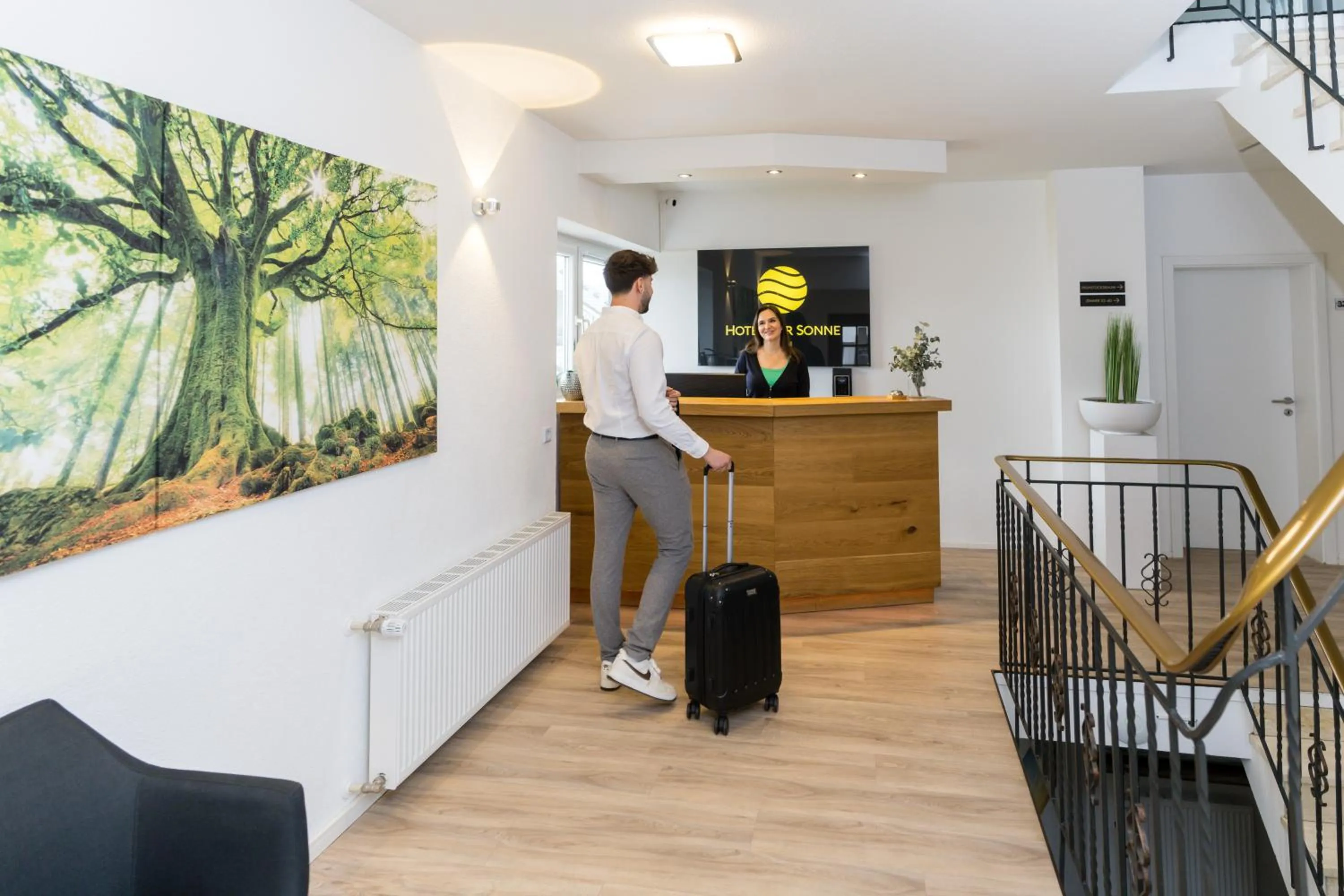 Lobby or reception in Hotel zur Sonne