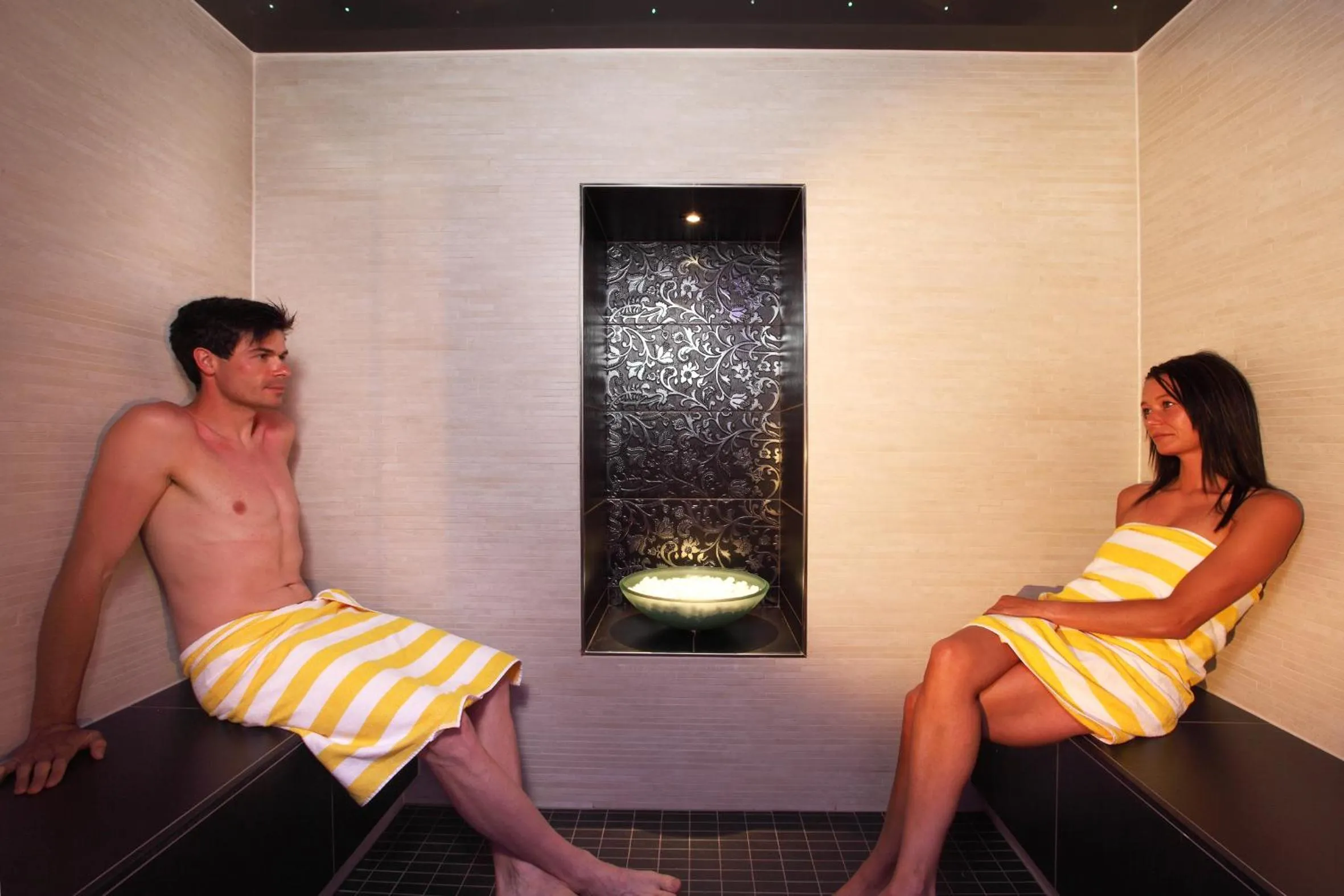 Steam room in stefan Hotel