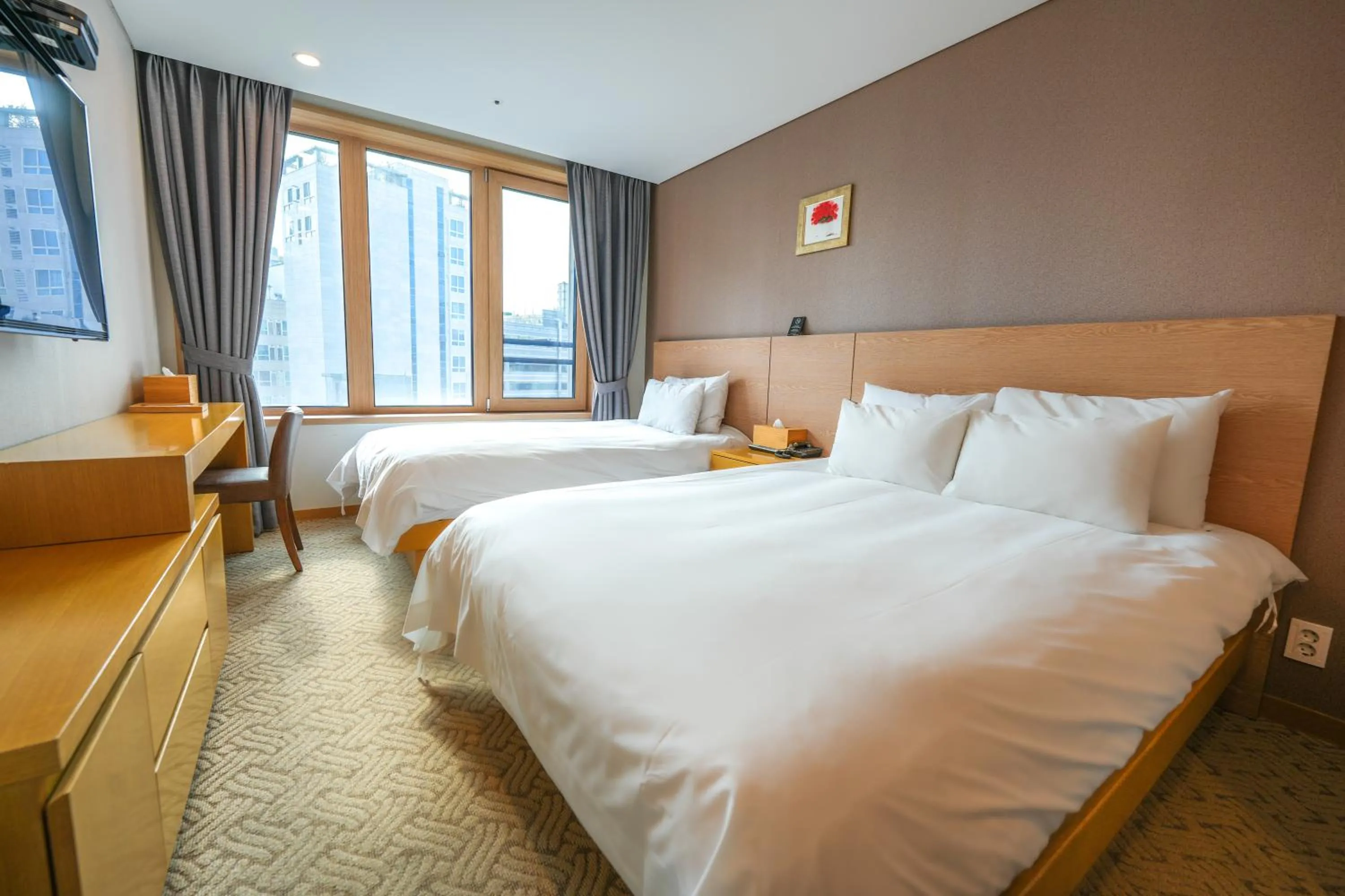 Bed in Jongno Lumia Tourist Hotel