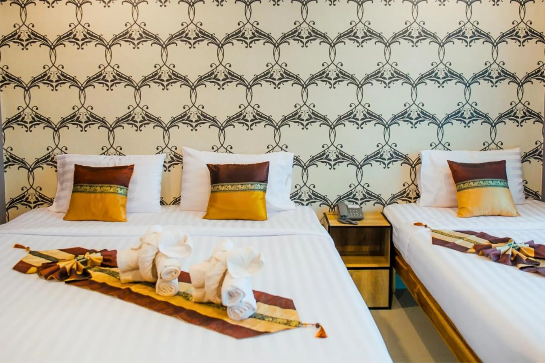 Bed in Km Hotel Chiang Mai