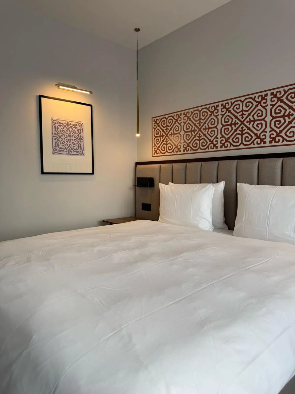 Bed in Rahat Palace Hotel