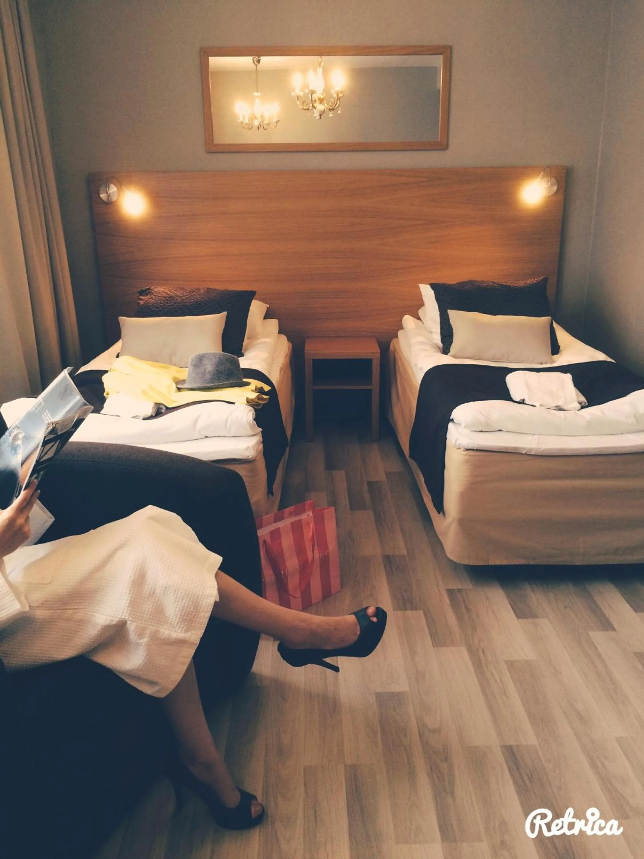 Photo of the whole room, Bed in Loimaan Seurahuone