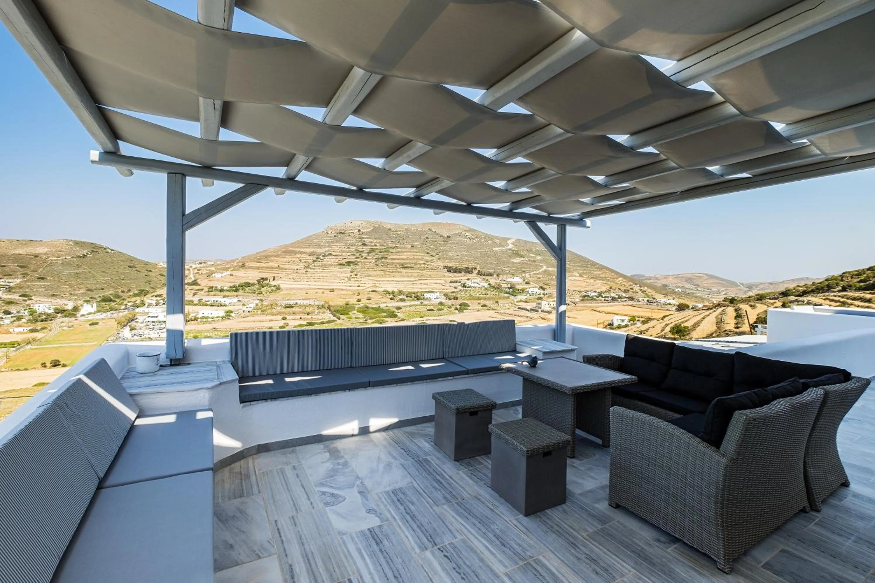 Balcony/Terrace in Paros Villas Nereids