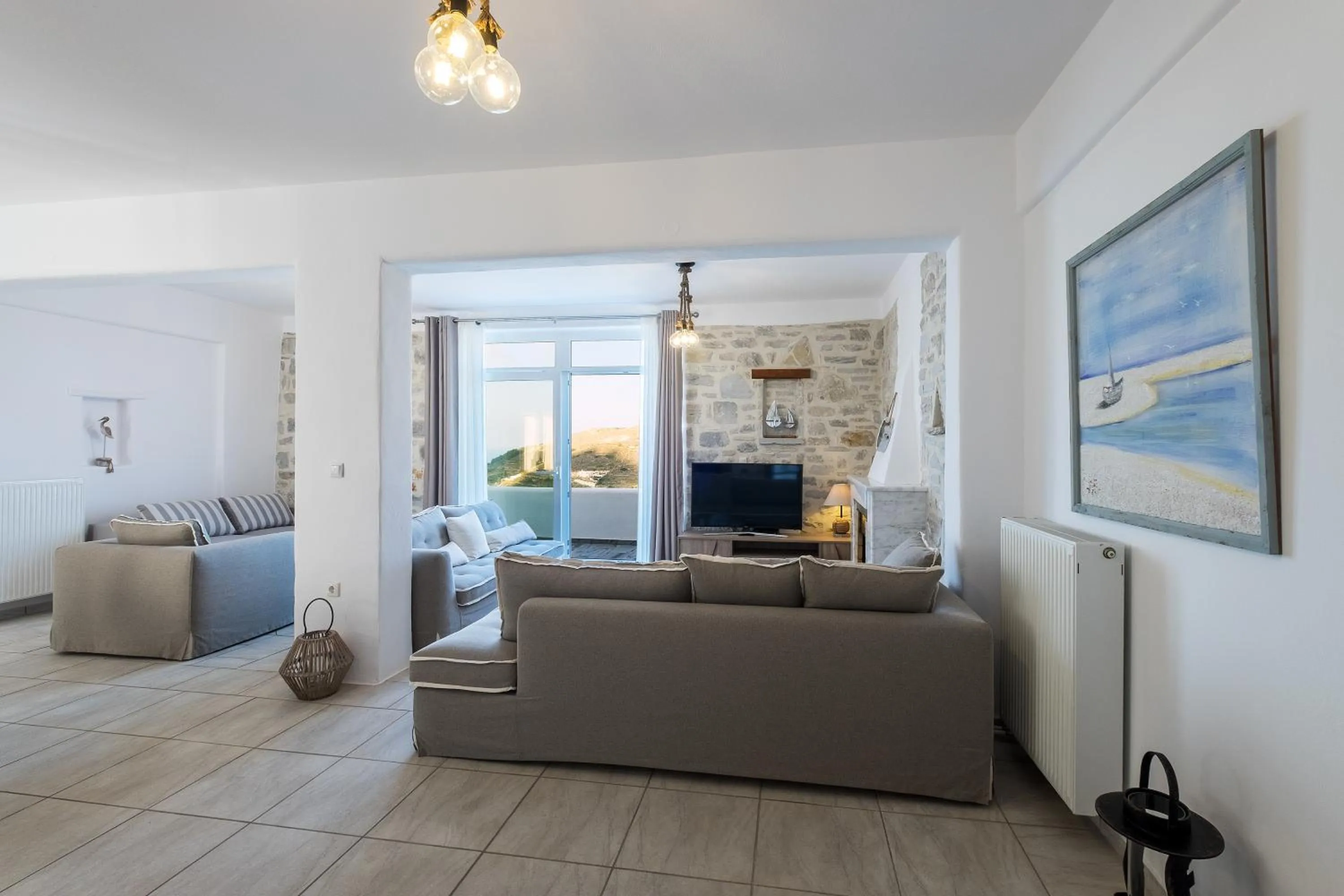 TV and multimedia in Paros Villas Nereids