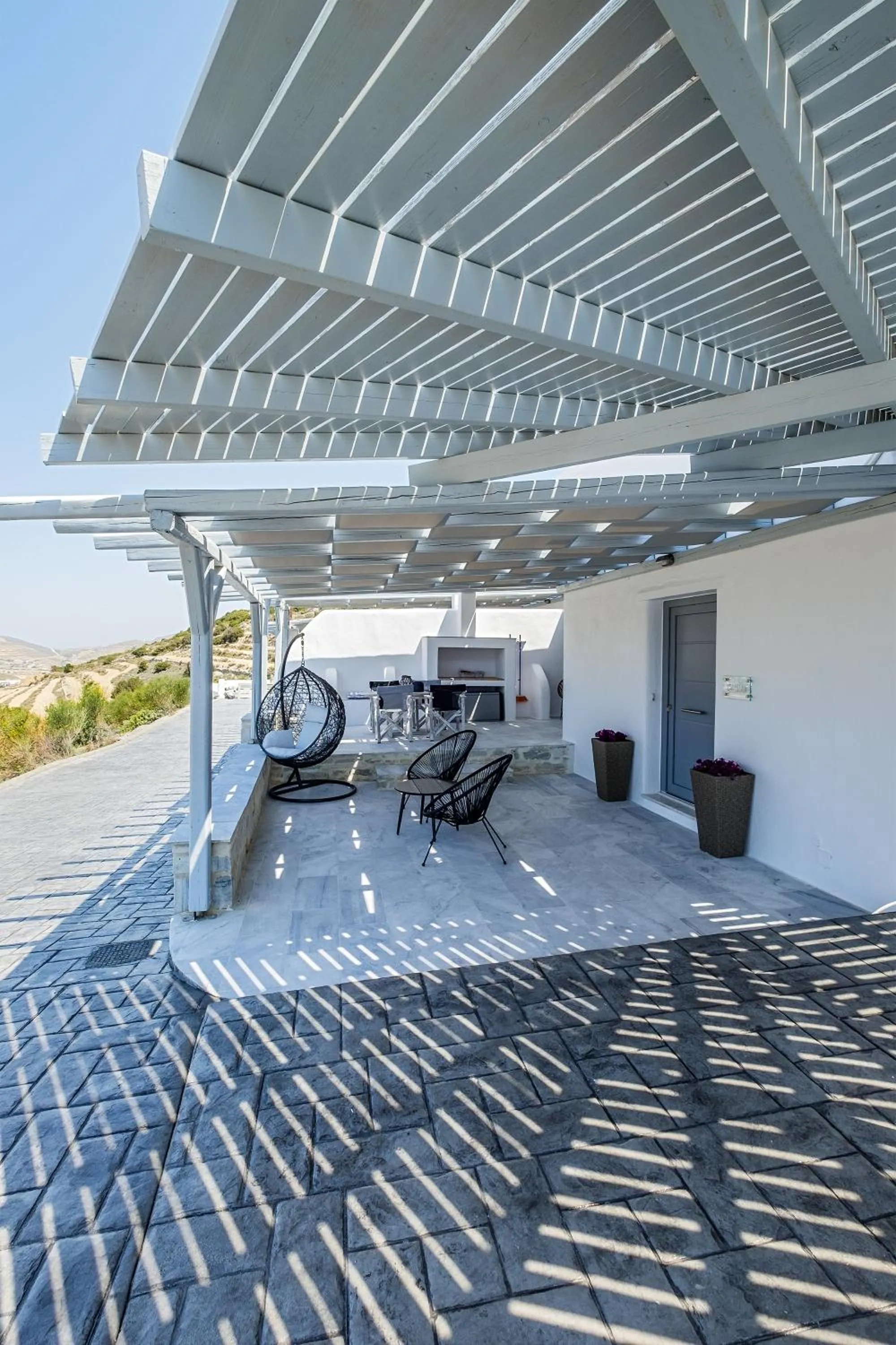 Balcony/Terrace in Paros Villas Nereids