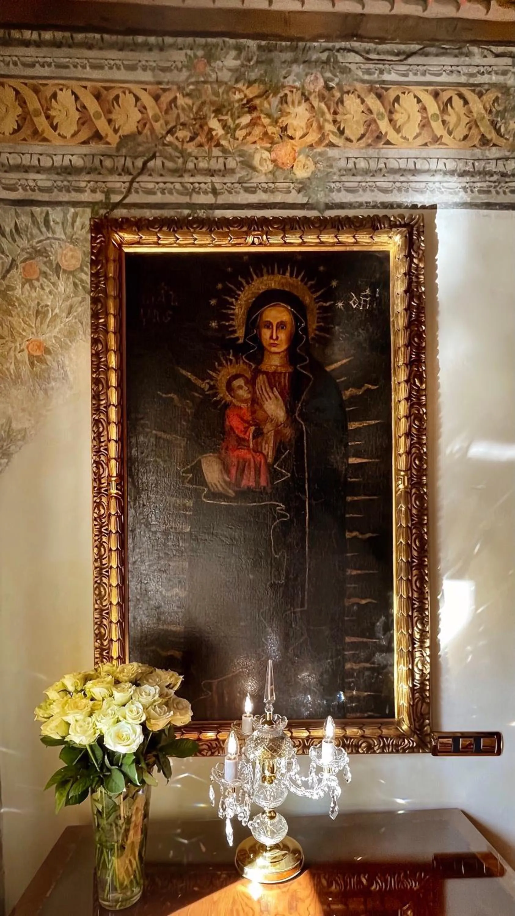 Decorative detail in Alchymist Prague Castle Suites Hotel