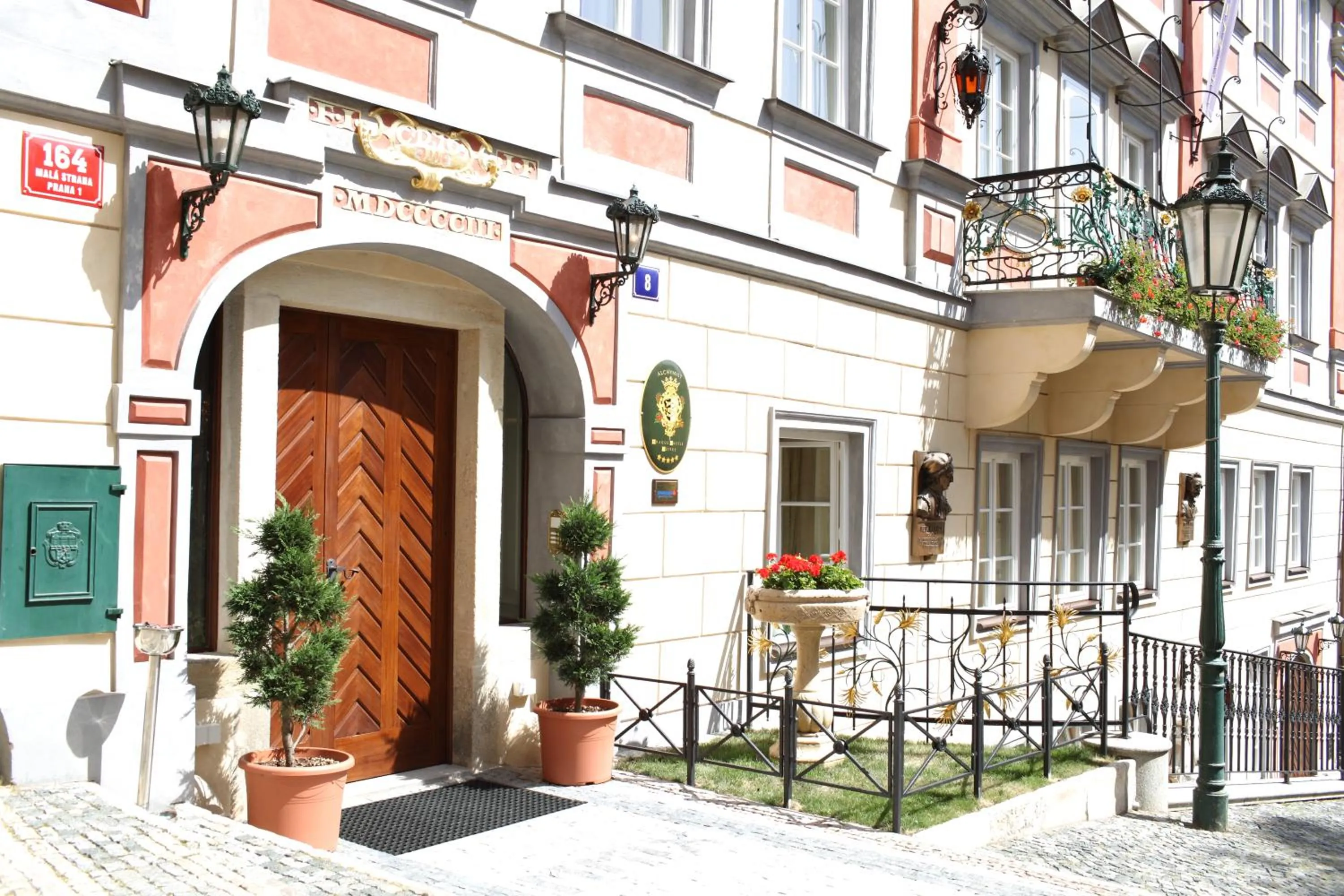 Property building in Alchymist Prague Castle Suites Hotel