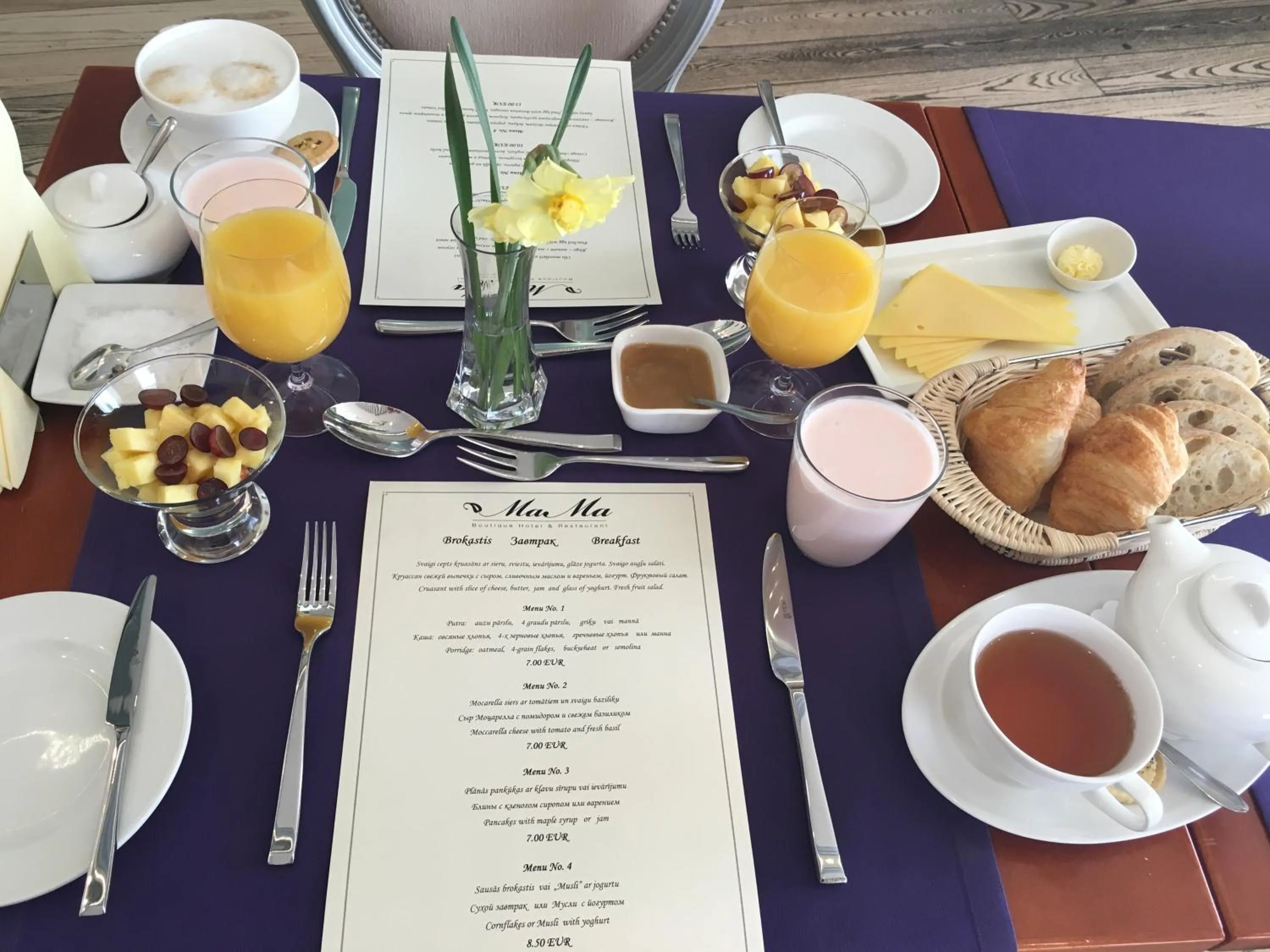 Breakfast in Boutique Hotel Mama