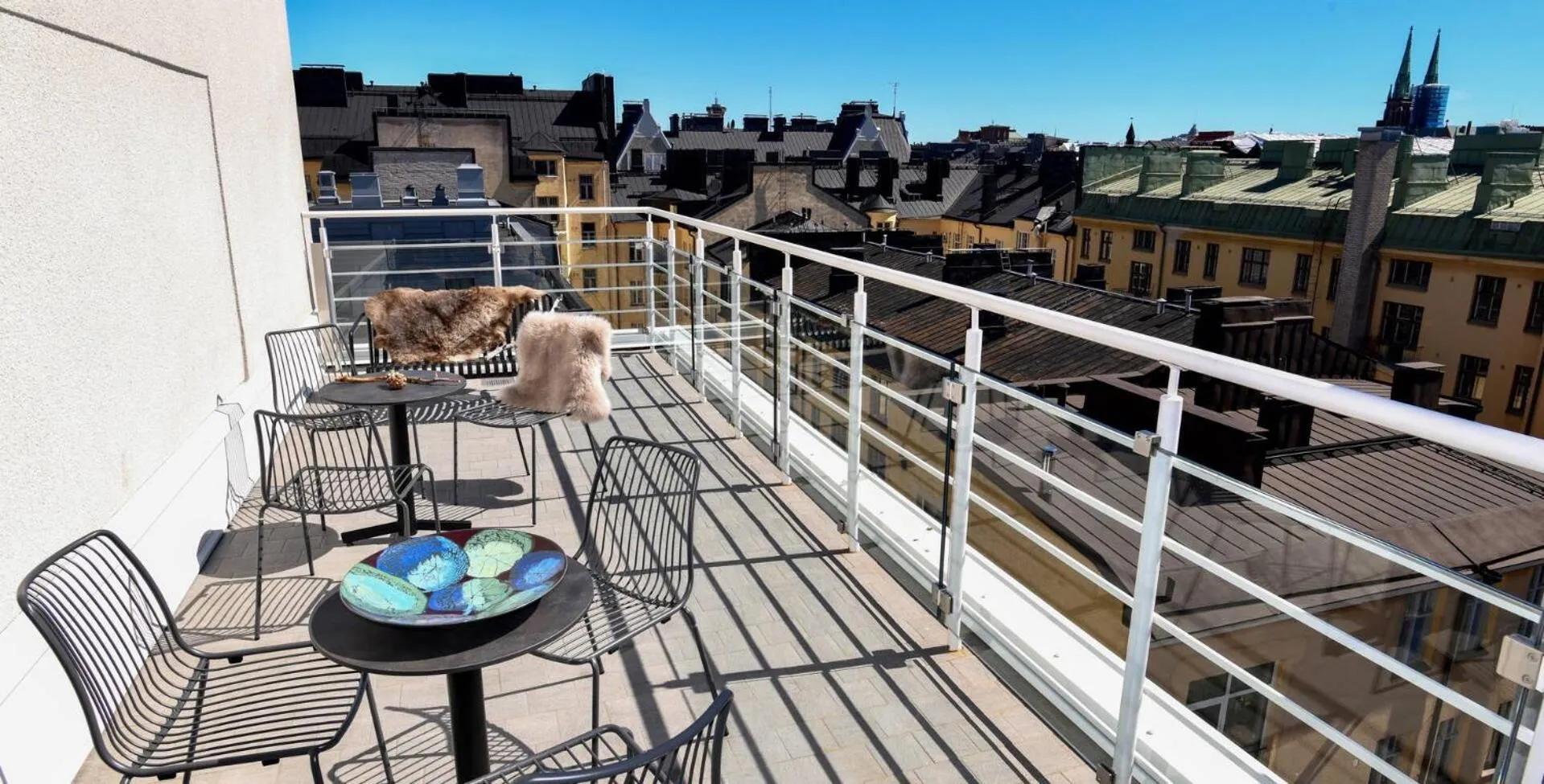Balcony/Terrace in Lapland Hotels Bulevardi