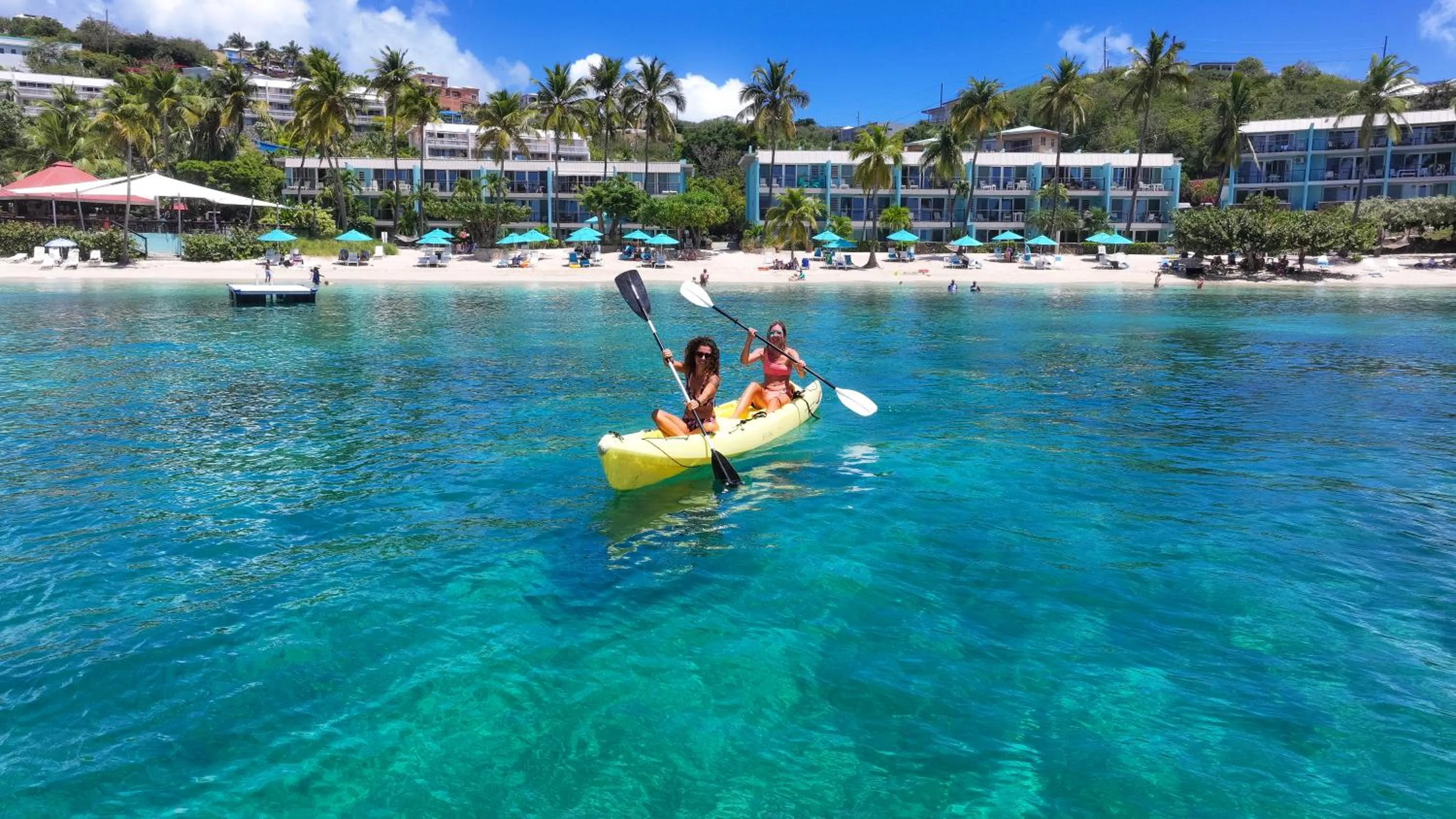 Canoeing in Secret Harbour Beach Resort