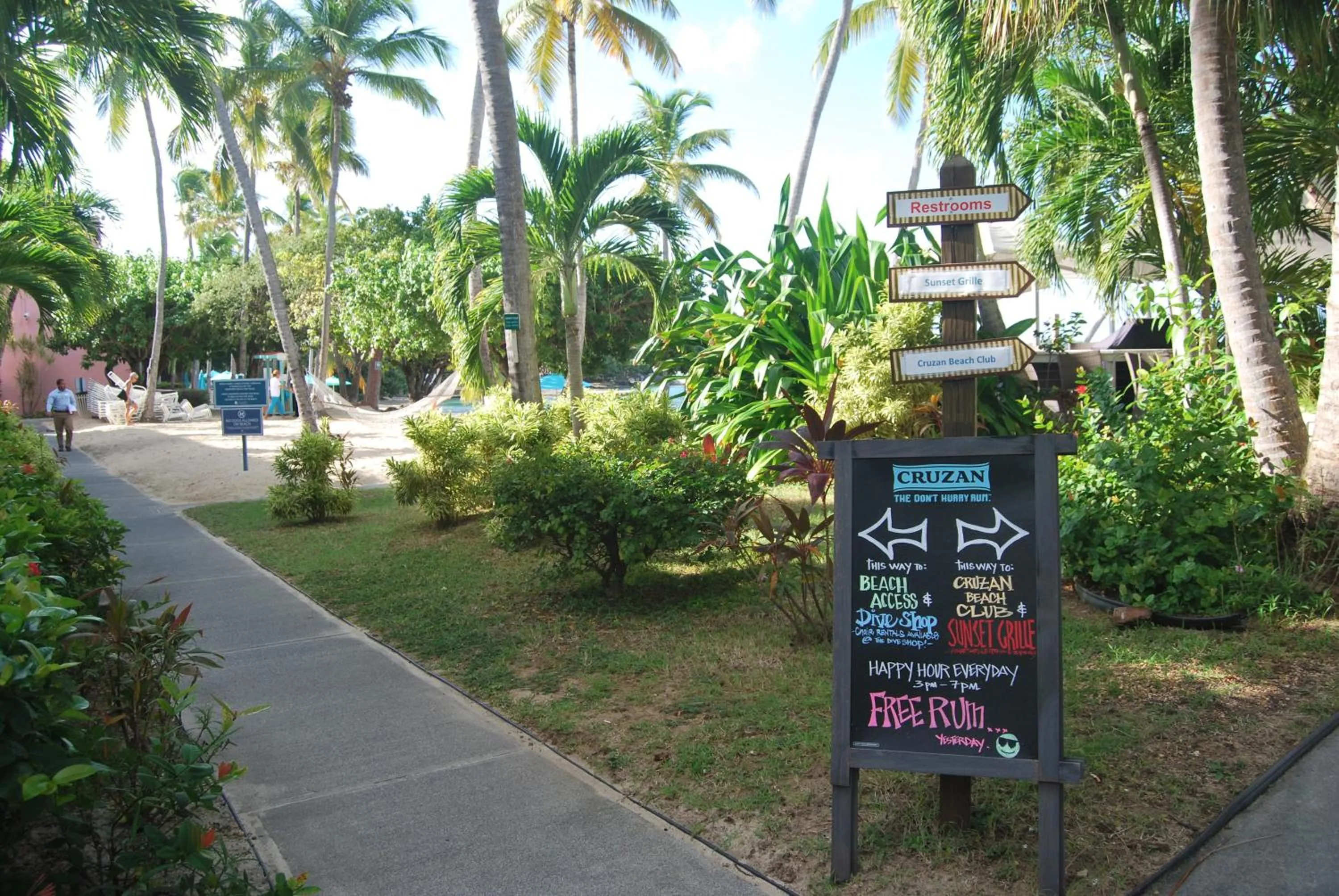 Facade/entrance in Secret Harbour Beach Resort
