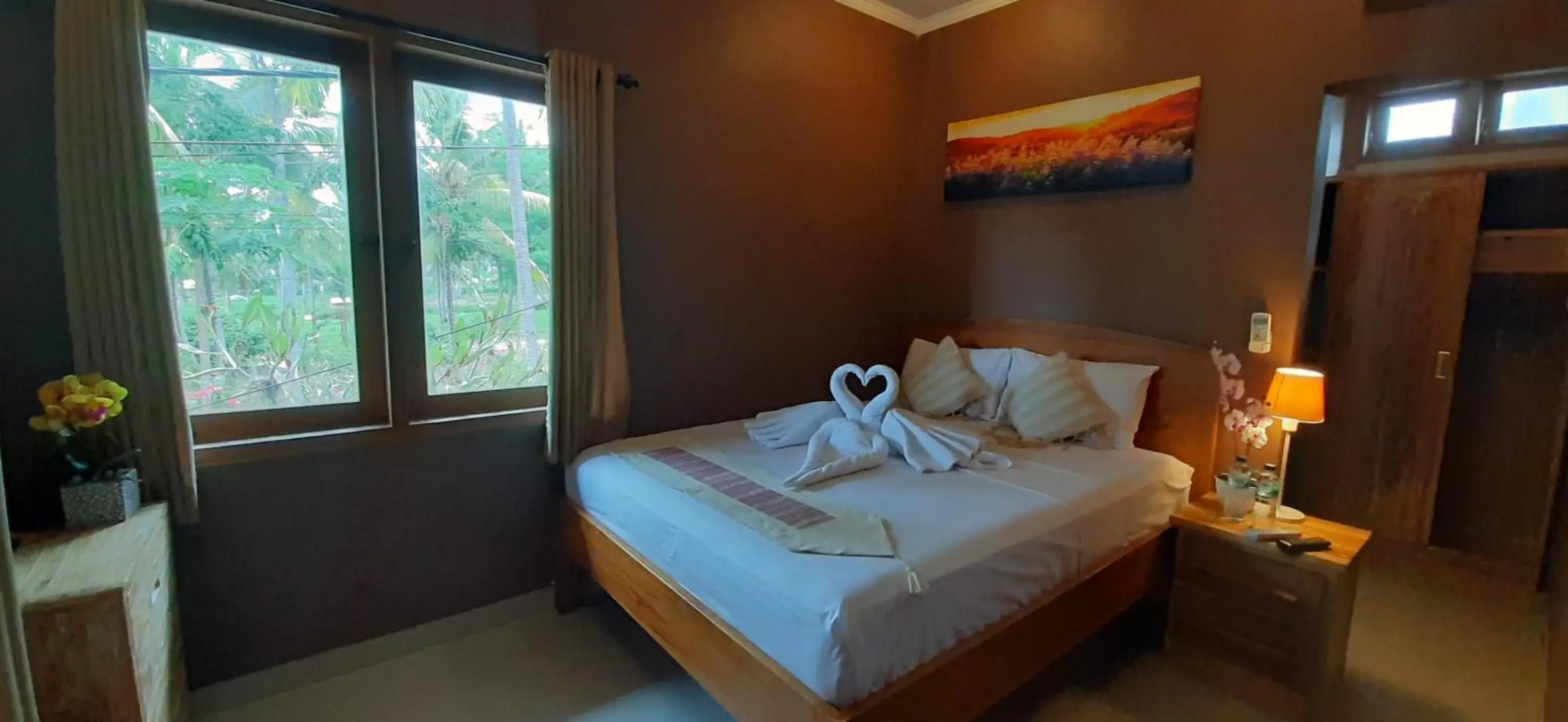 Deluxe Double Room with Sea View in The point surfcamp Bali Deluxe Double Room with Sea View in The point surfcamp Bali