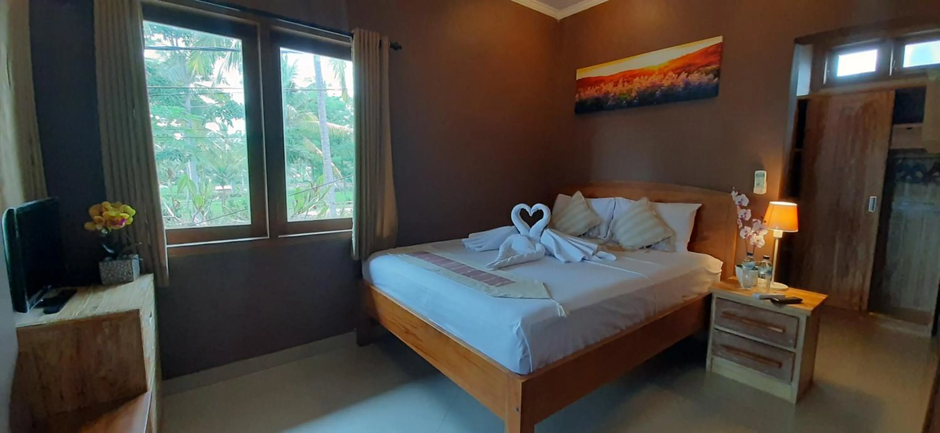 Bed in The point surfcamp Bali