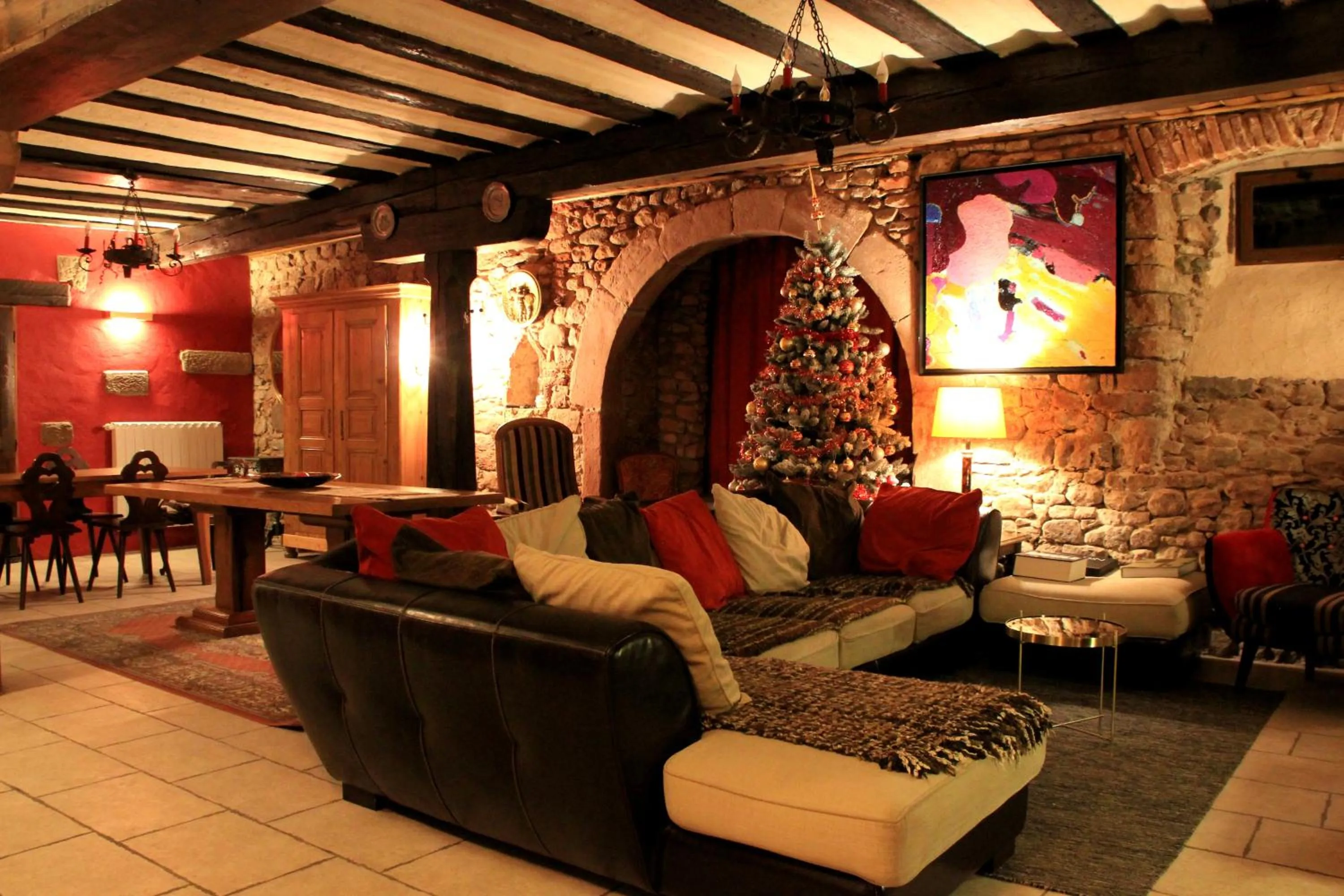 Communal lounge/ TV room in Laterale Residences Riquewihr