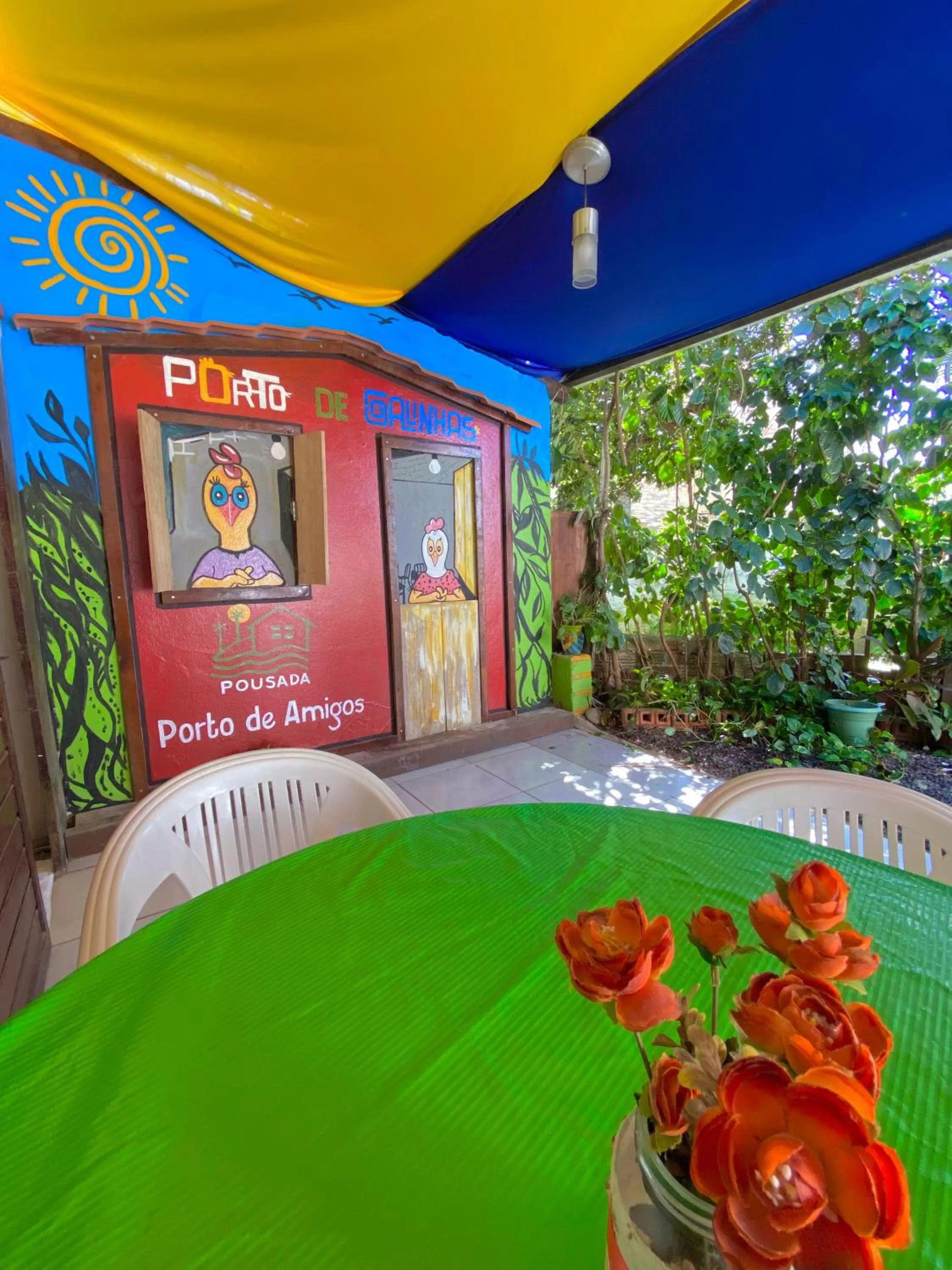 Garden view in Pousada Porto de Amigos