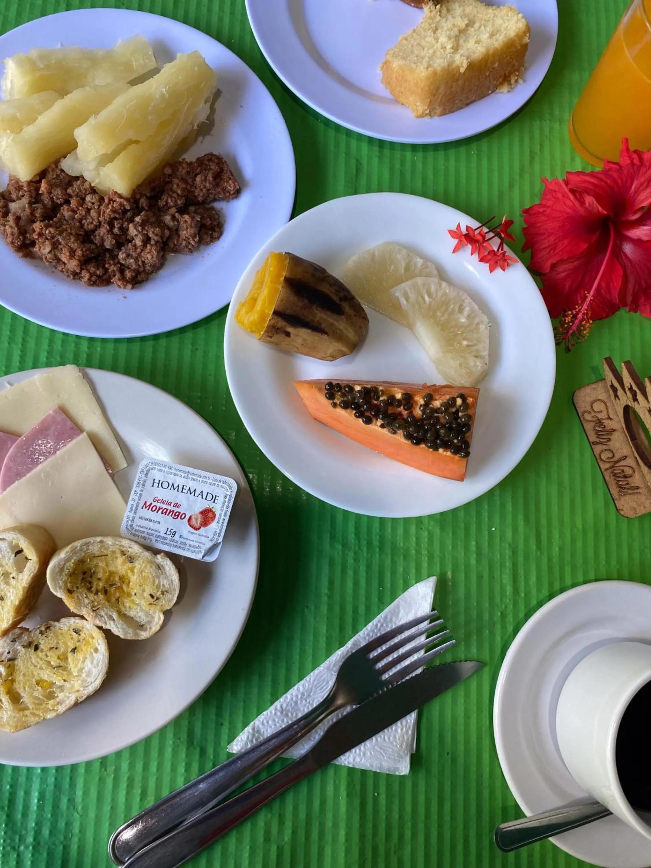 Breakfast in Pousada Porto de Amigos