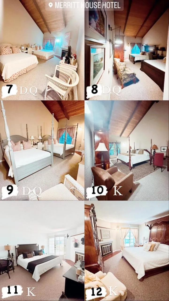 Bed in Merritt House Hotel