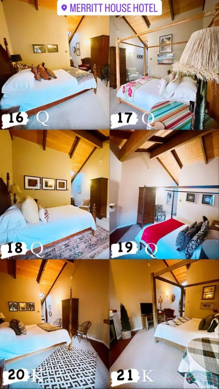 Bed in Merritt House Hotel