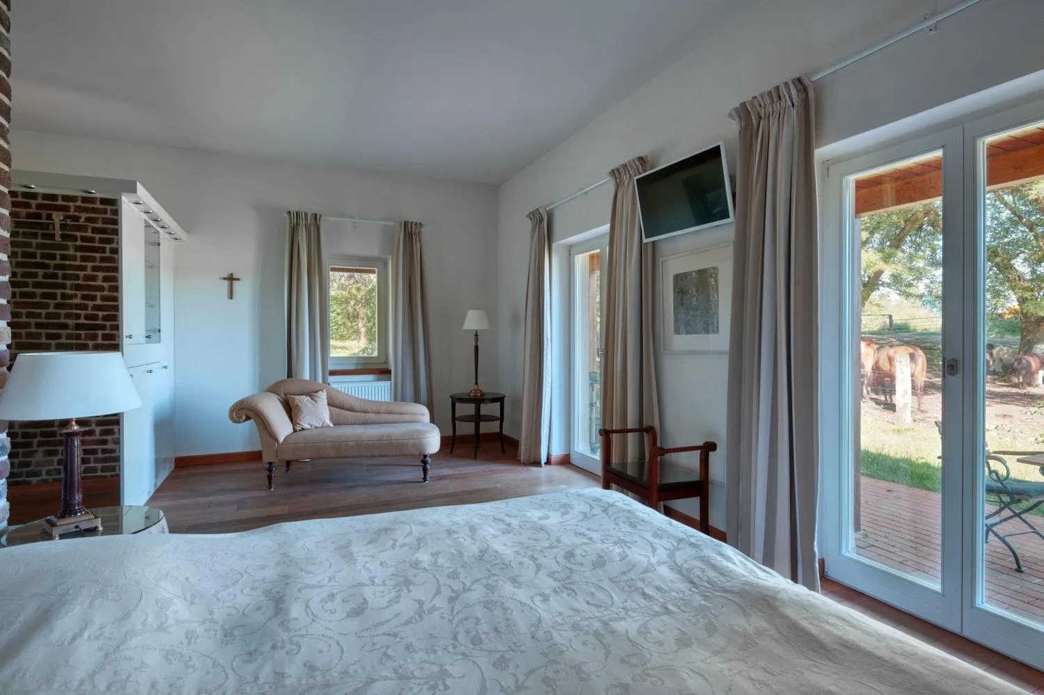 Bedroom, Bed in Schloss Wissen