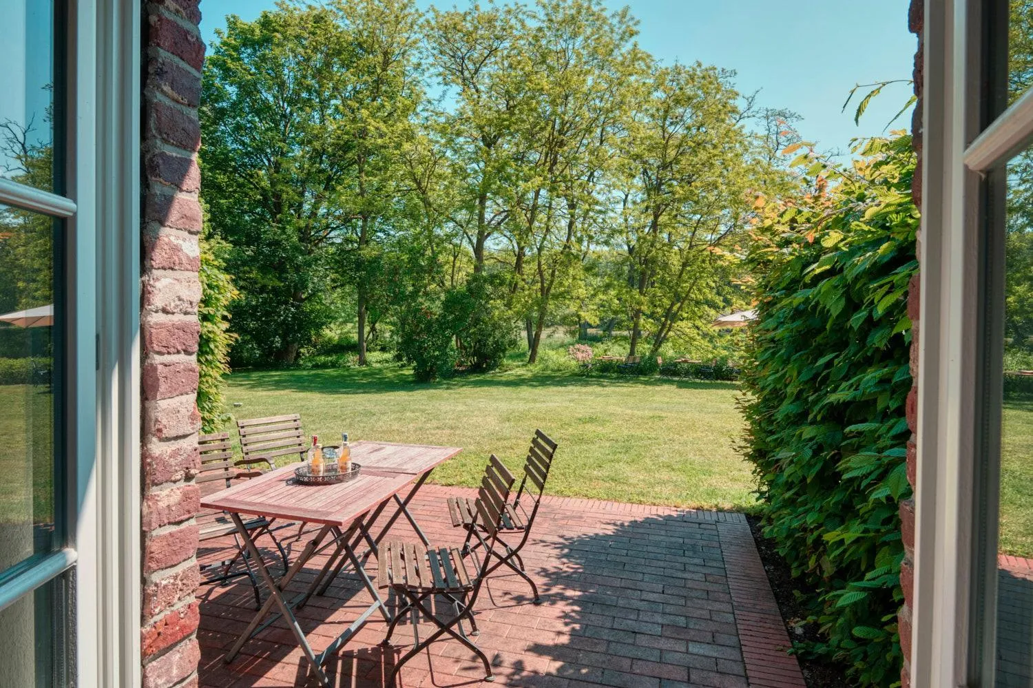 Garden view in Schloss Wissen