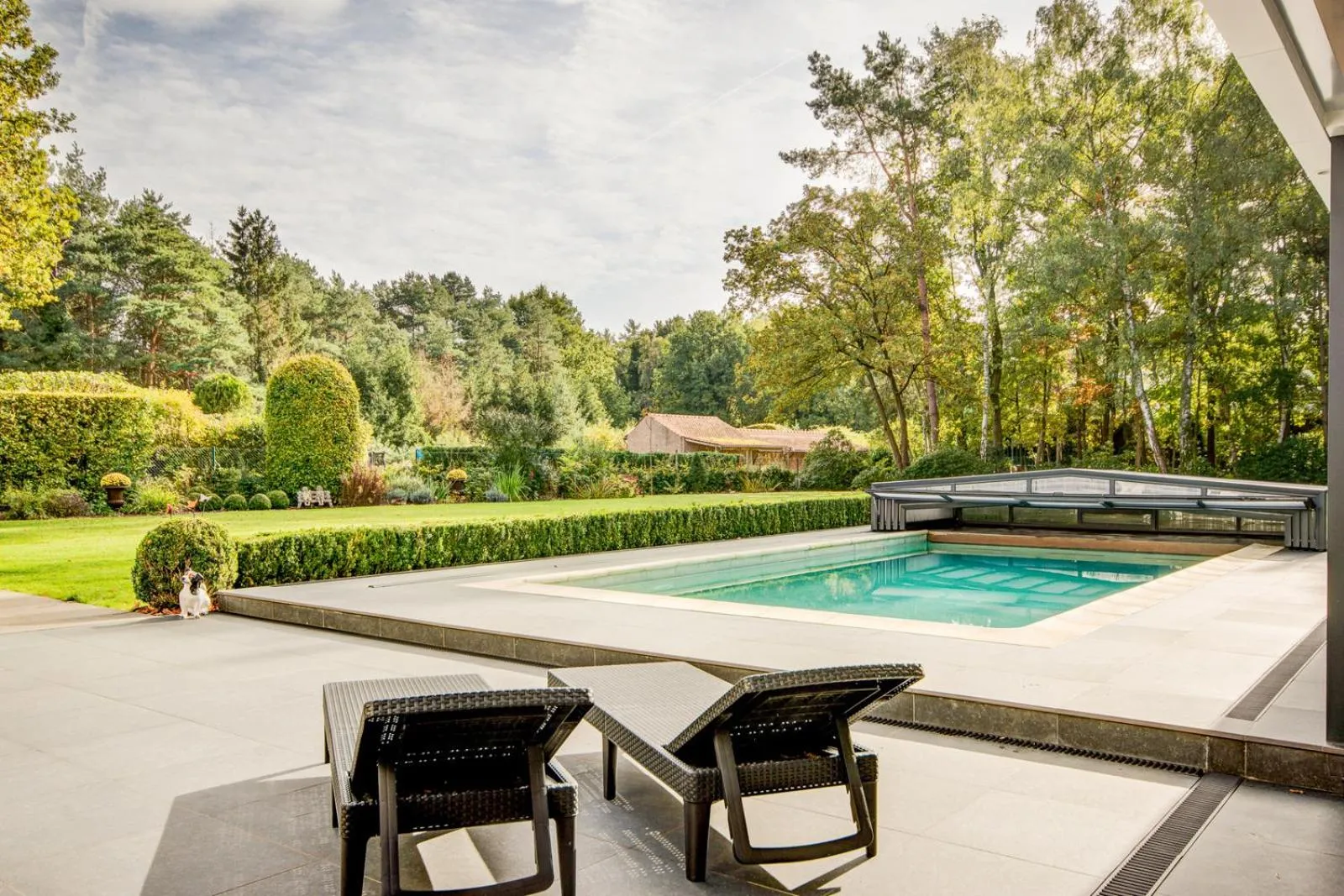 Garden view in Alury B&B