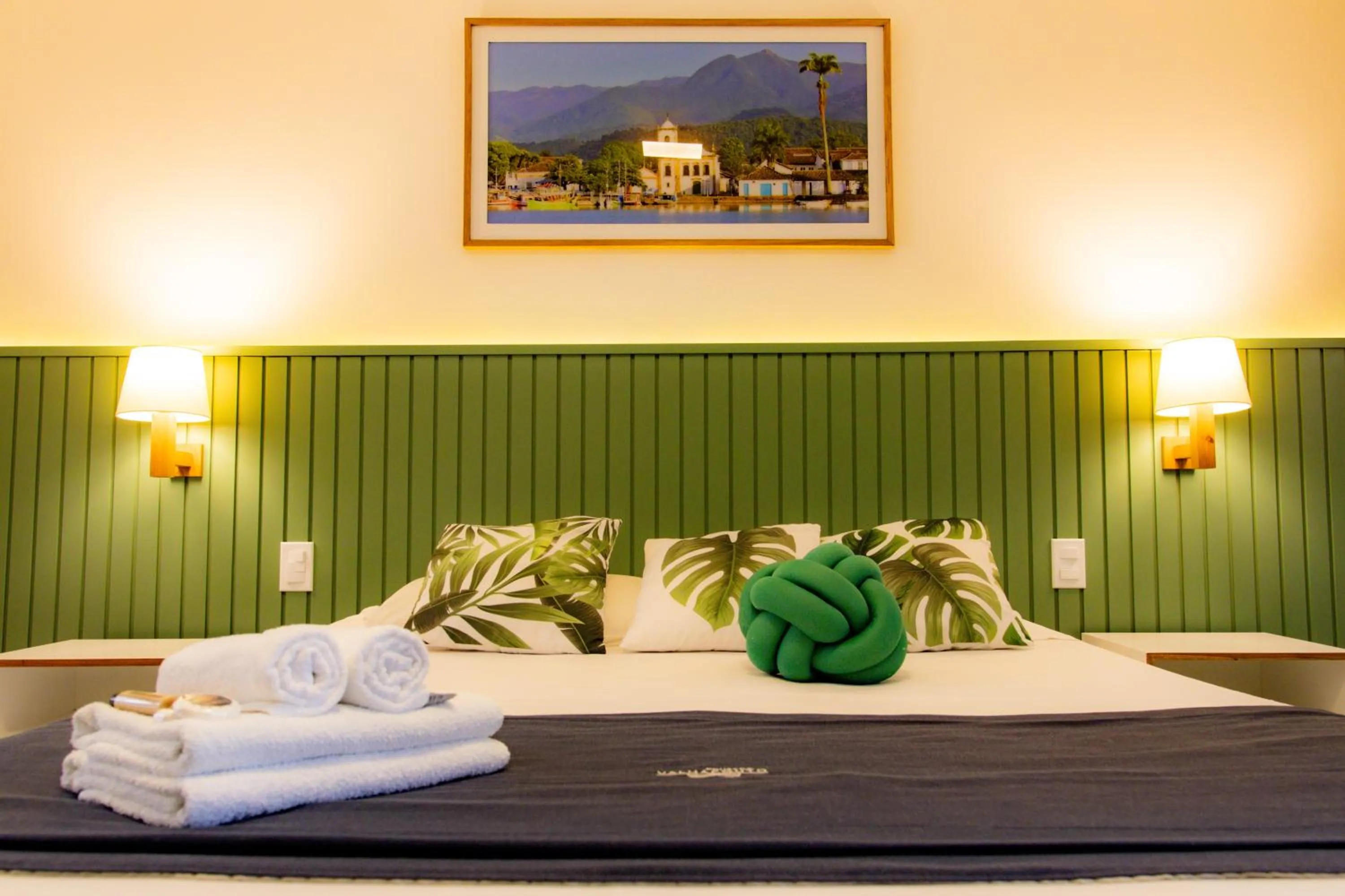 Bed in Pousada Valhacouto