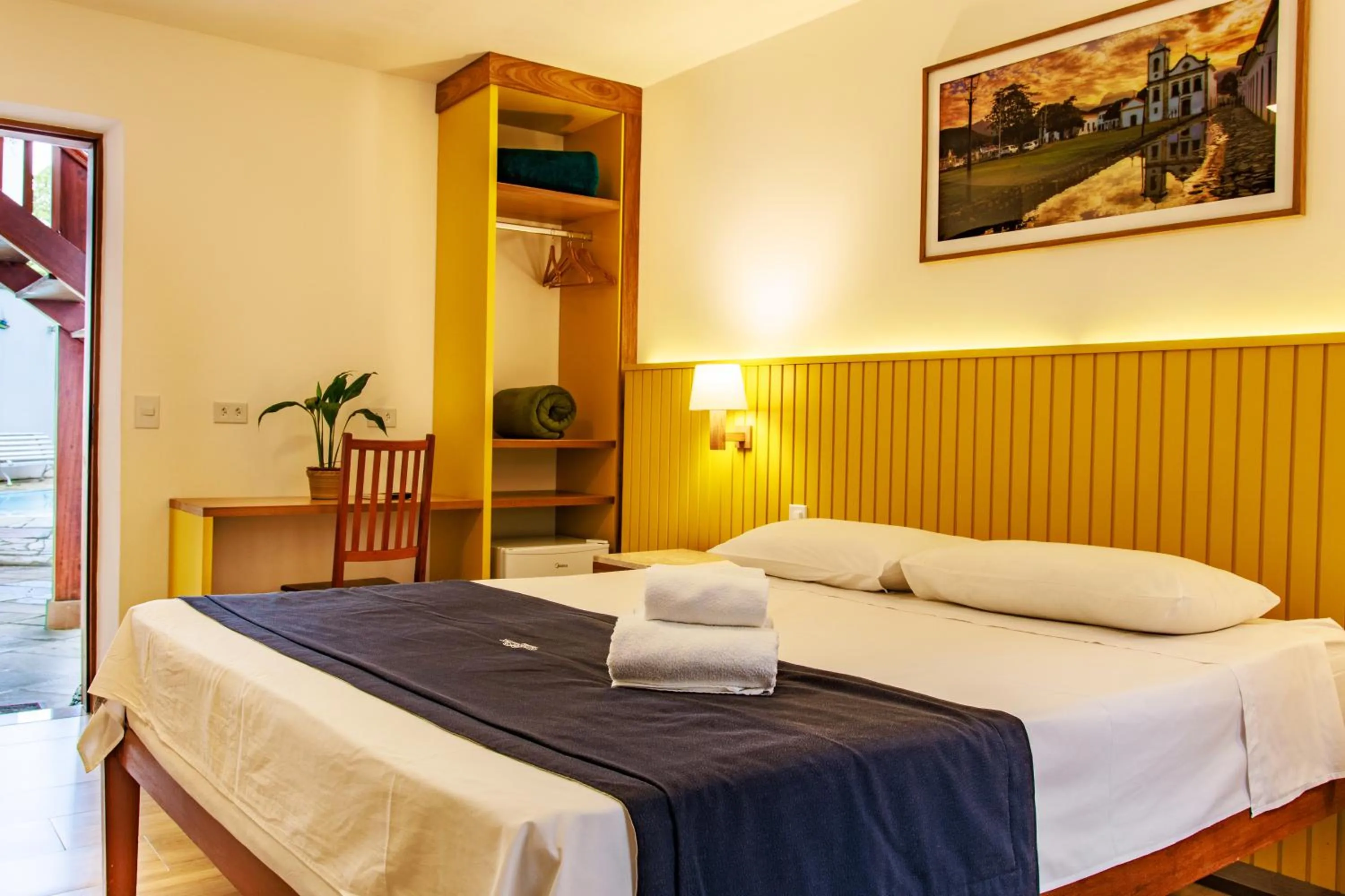 Bed in Pousada Valhacouto