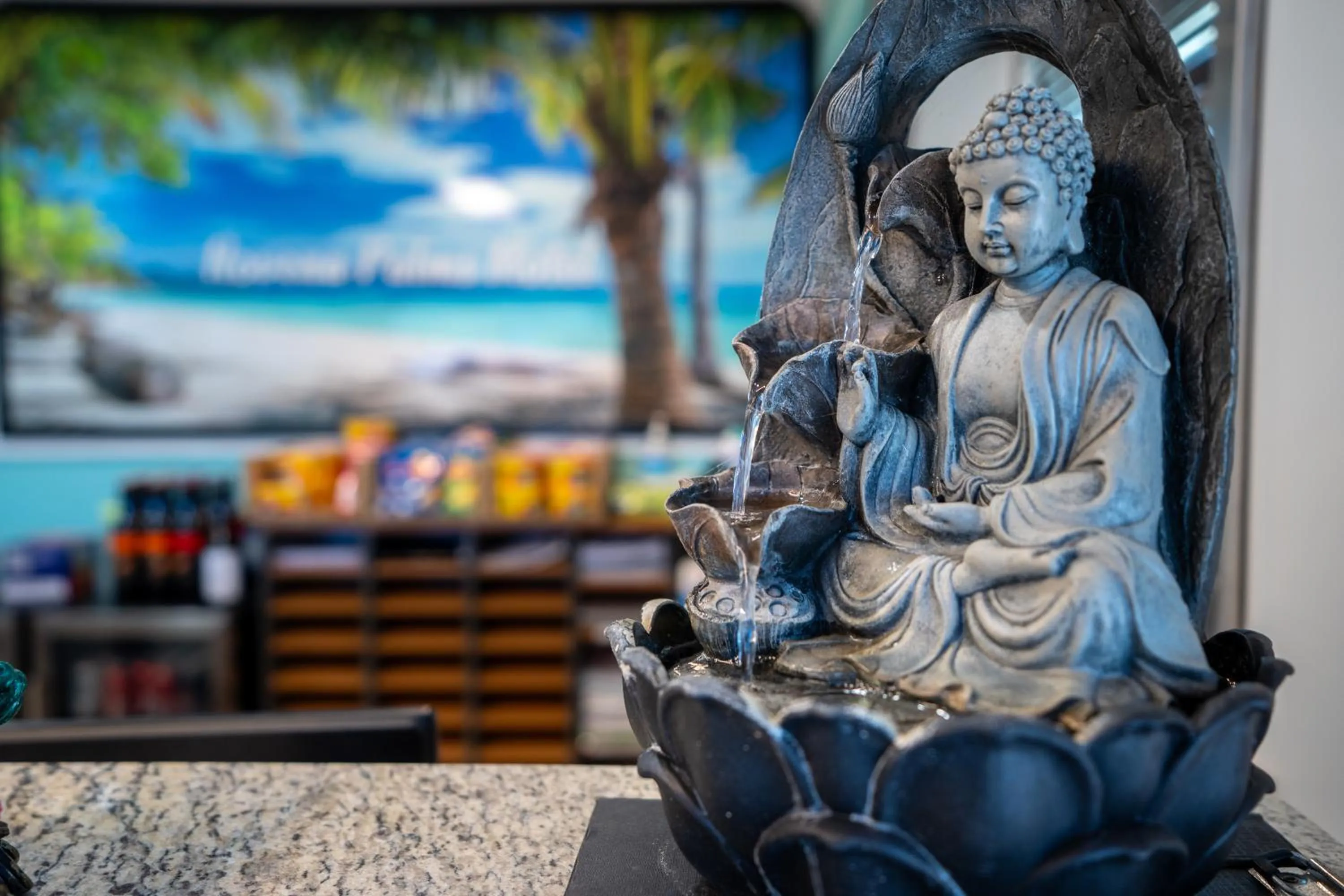 Decorative detail in Novena Palms Motel