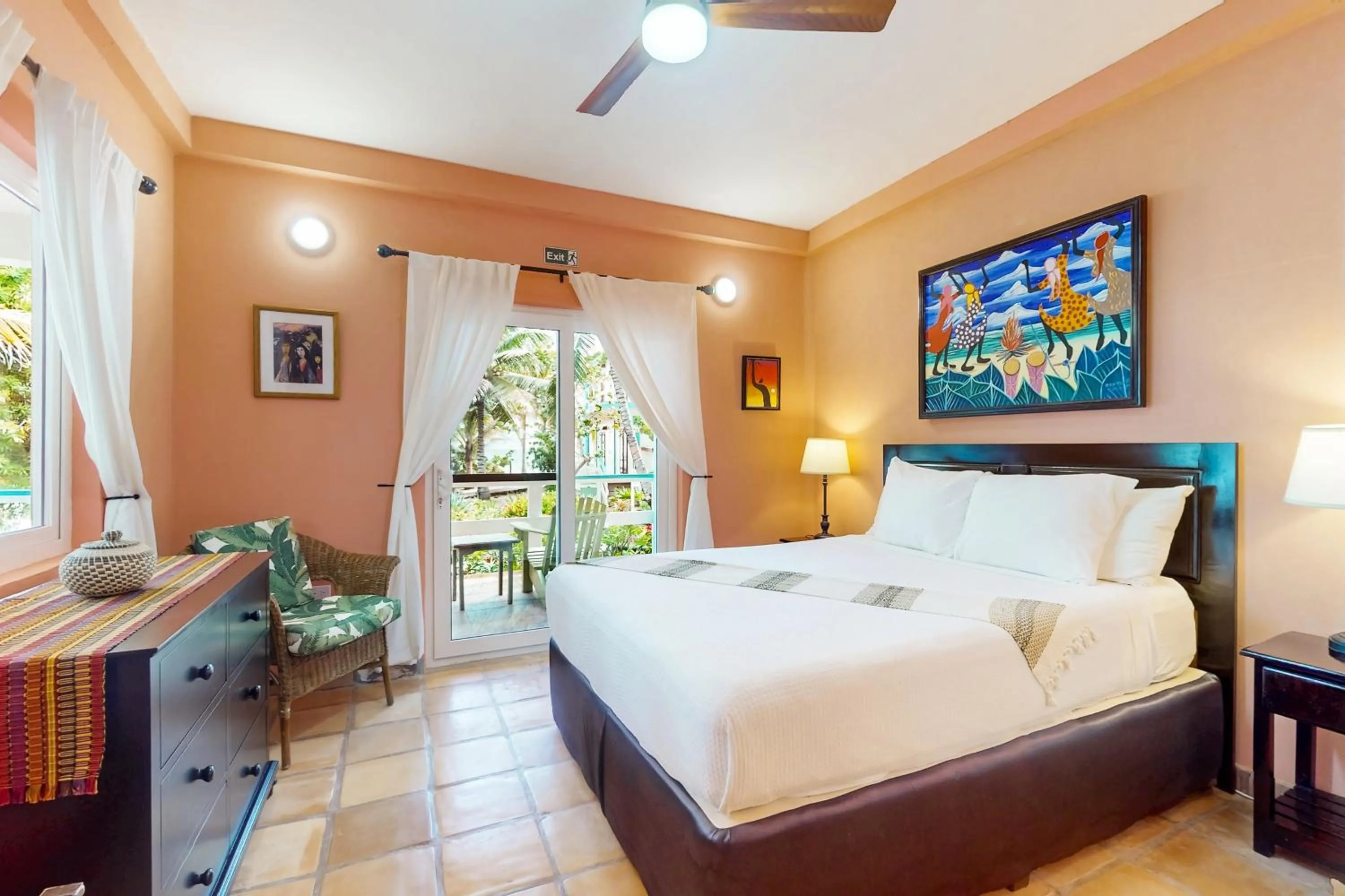 Bed in Condo #24 @ Beachside Villas