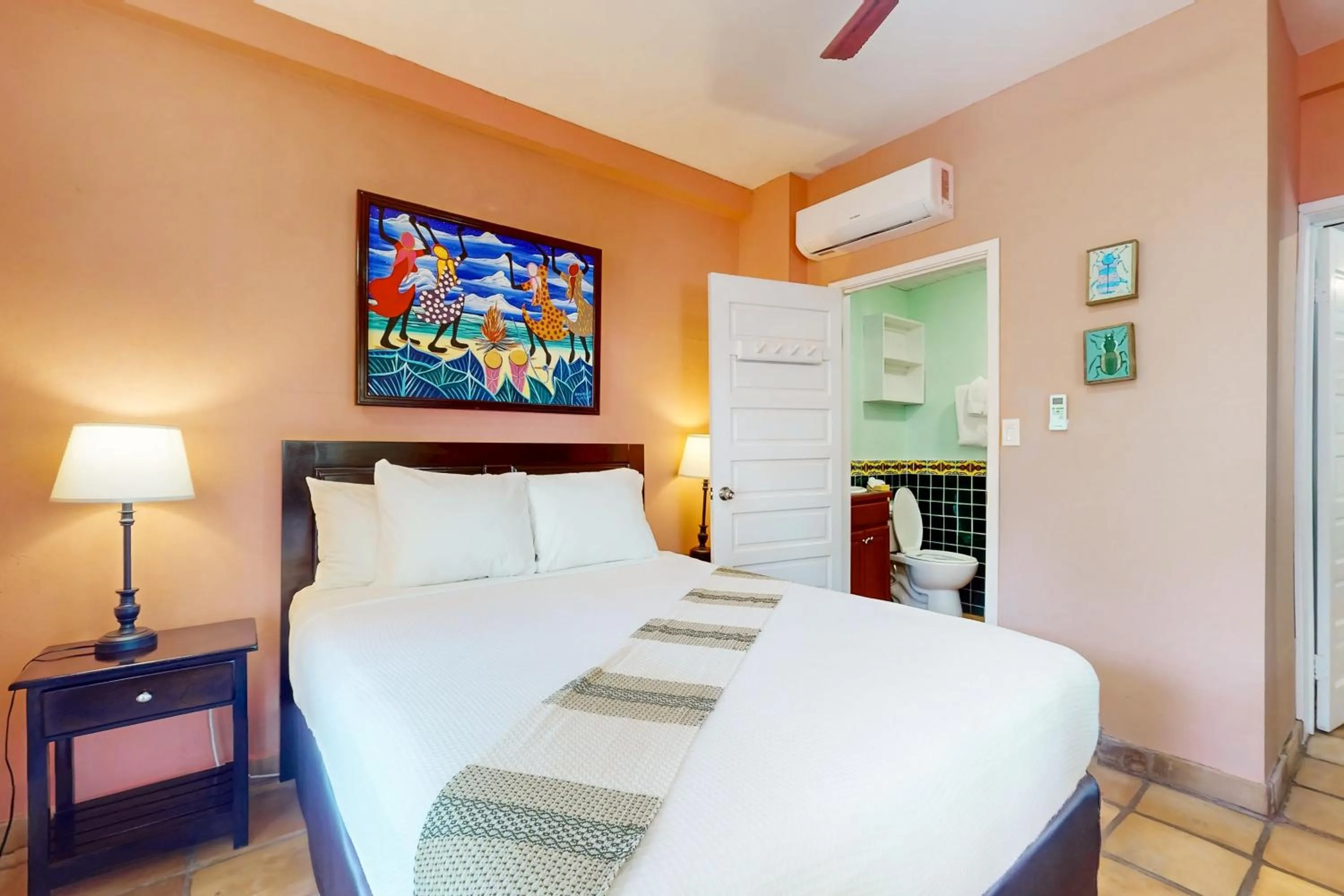 Bed in Condo #24 @ Beachside Villas