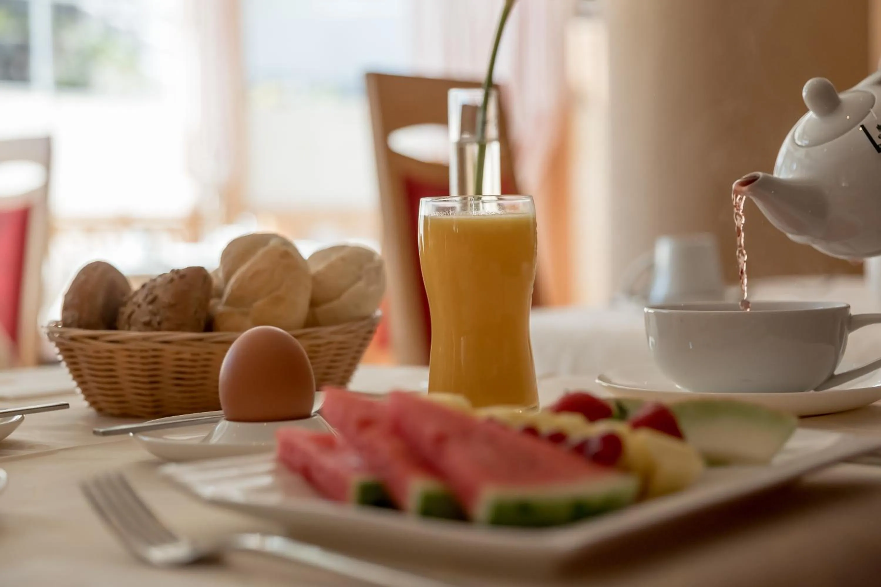 Continental breakfast in Hotel Elisabeth Superior Sölden