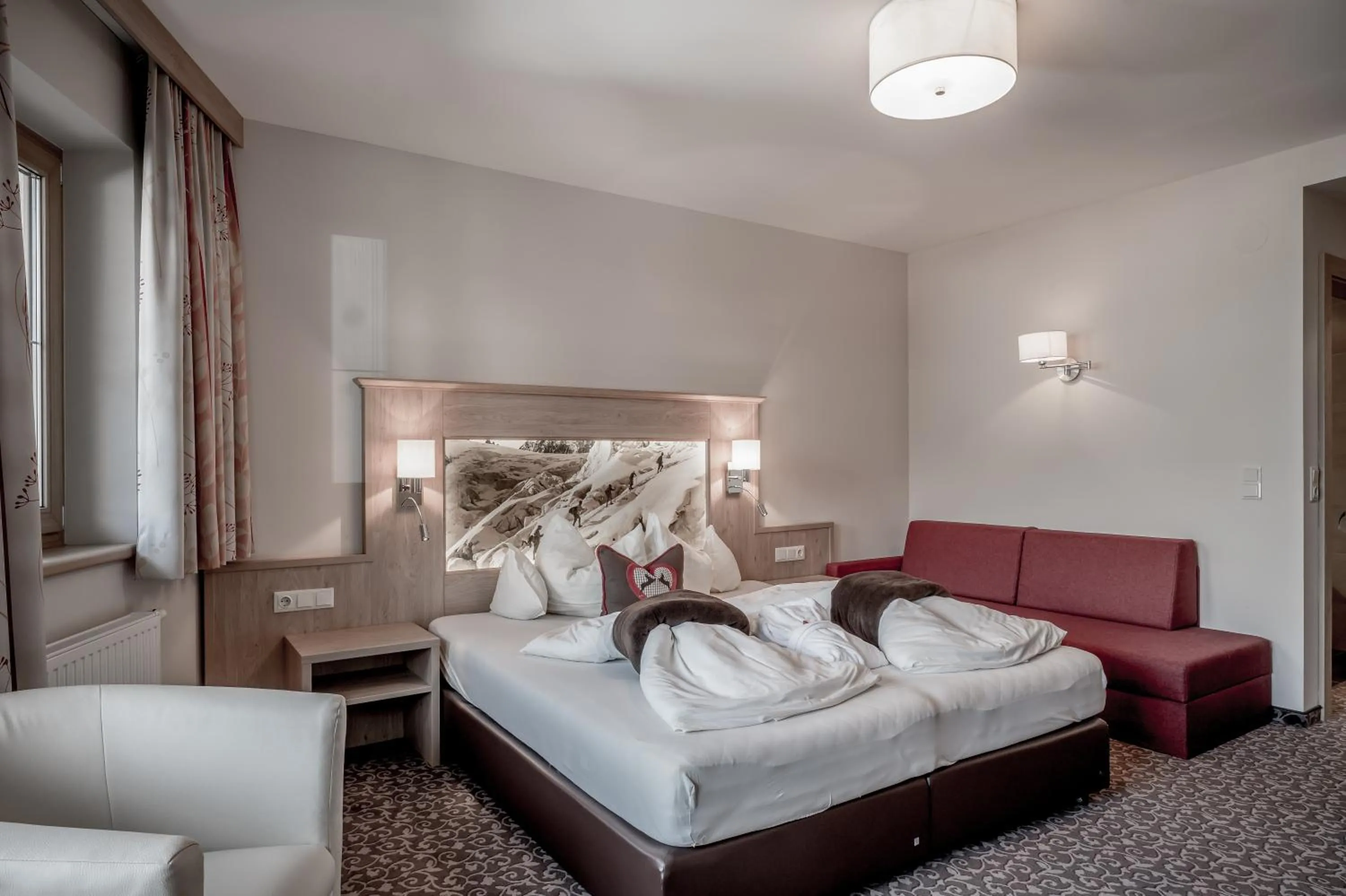 Bed in Hotel Elisabeth Superior Sölden