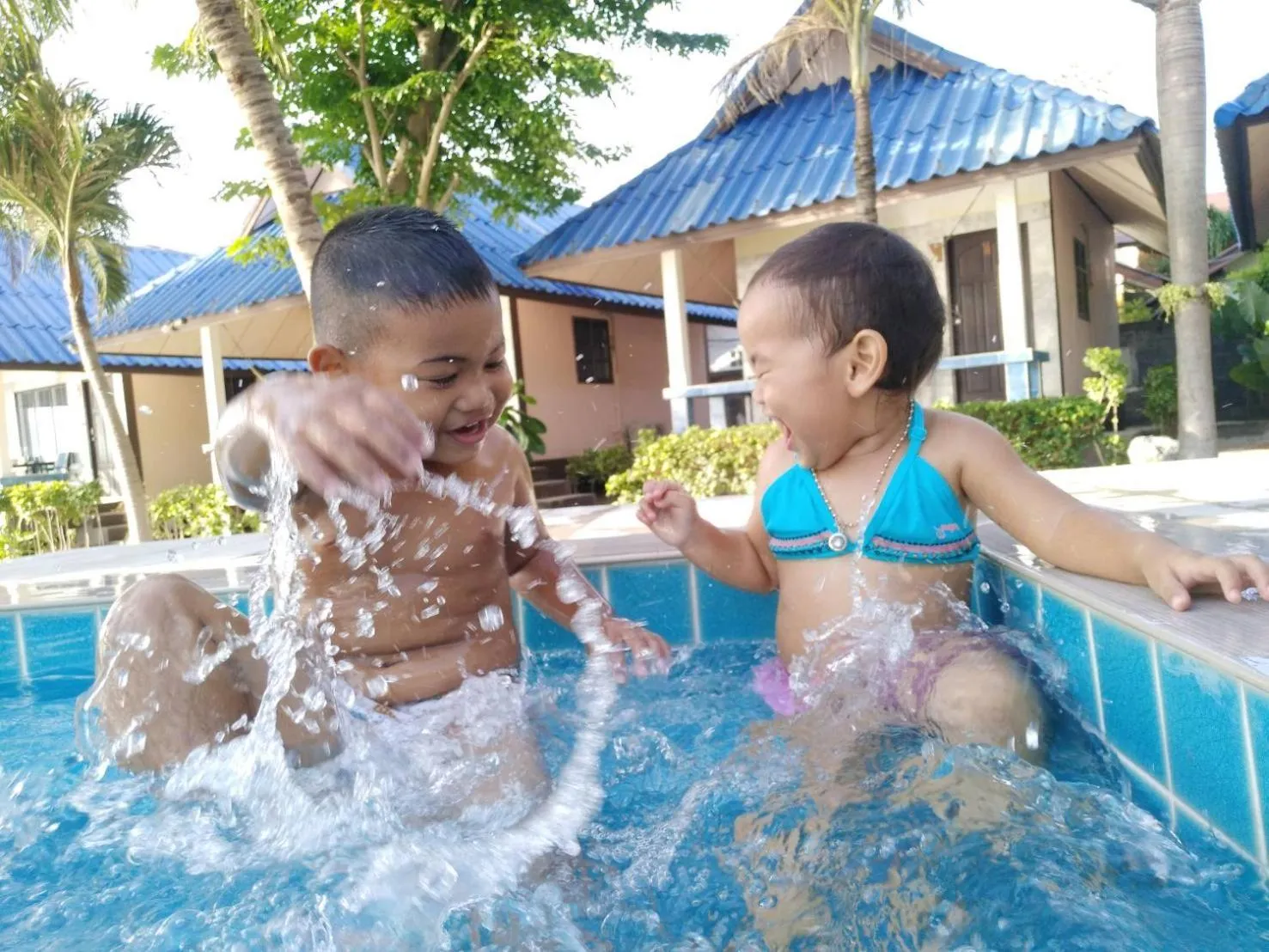 People in Sunset Beach Villas