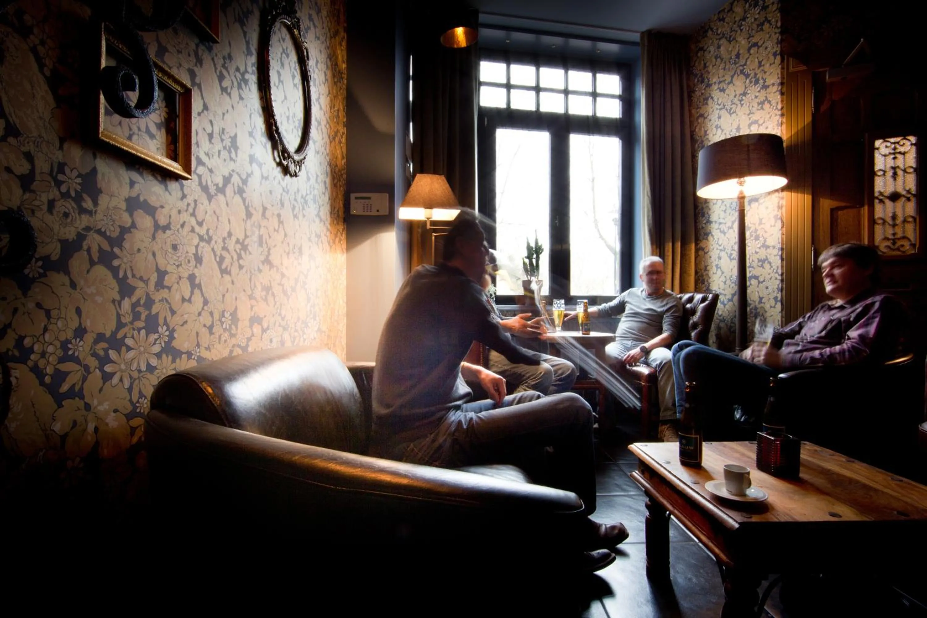 People in Main Street Hotel