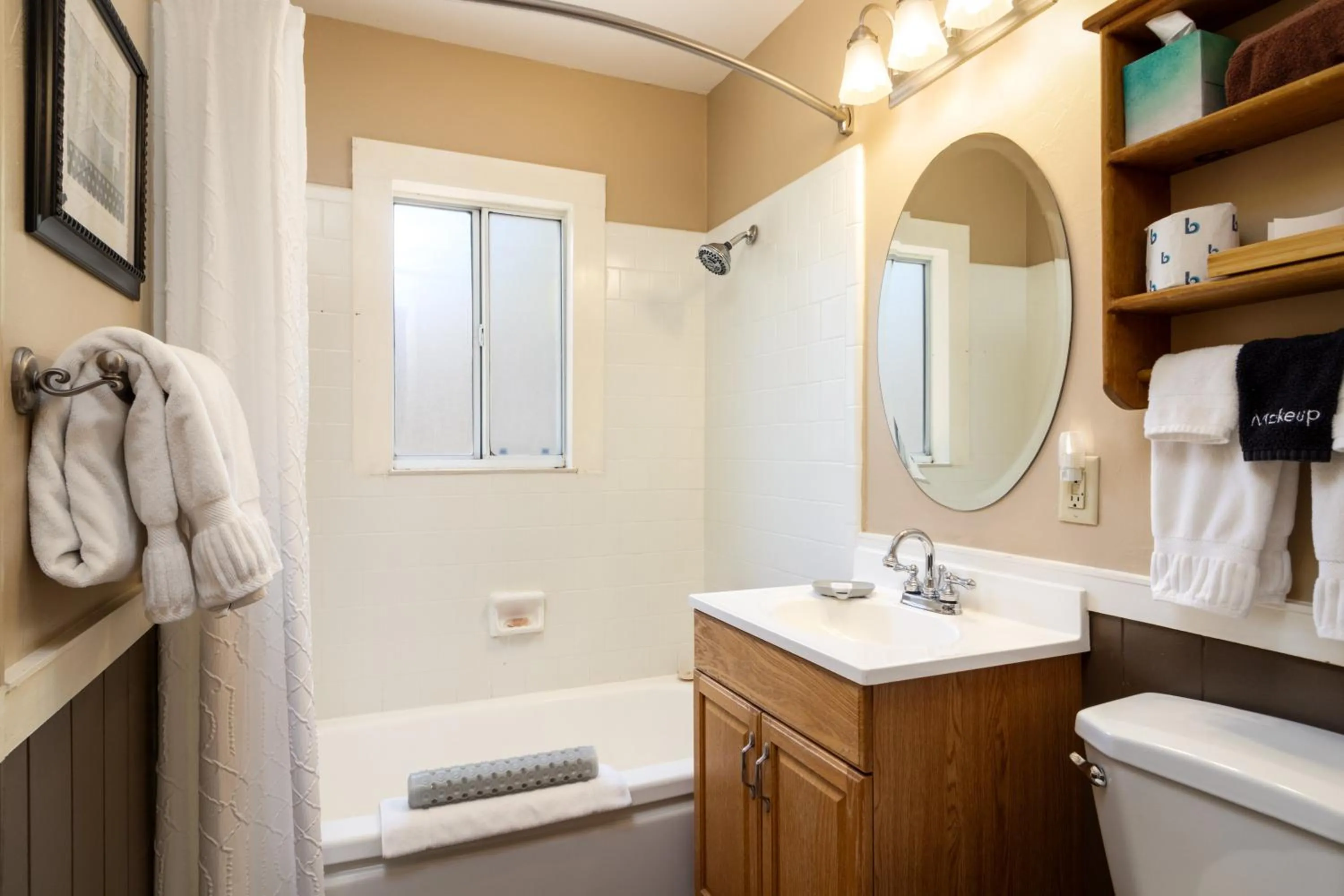 Shower in Prescott Pines Inn