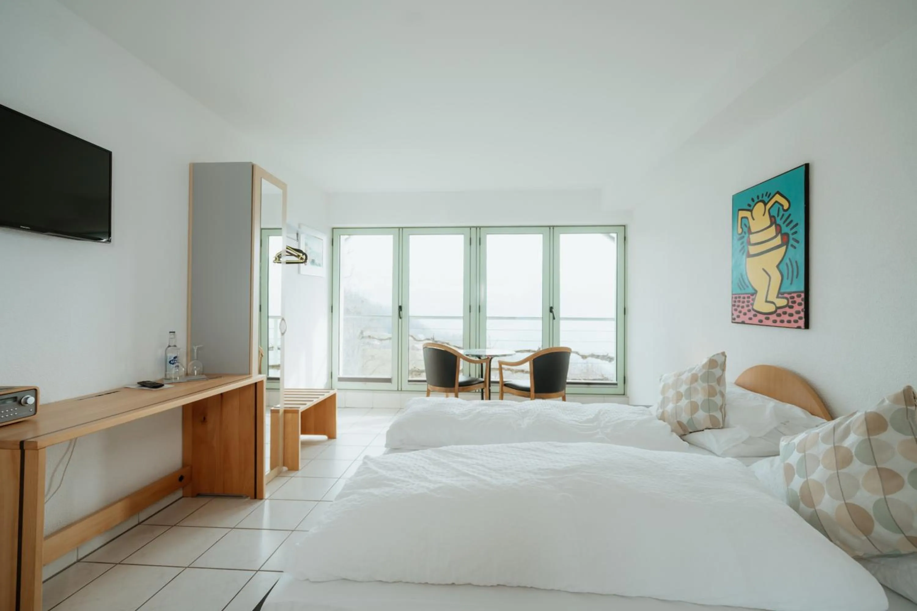 Bedroom, Bed in Hotel Sonne